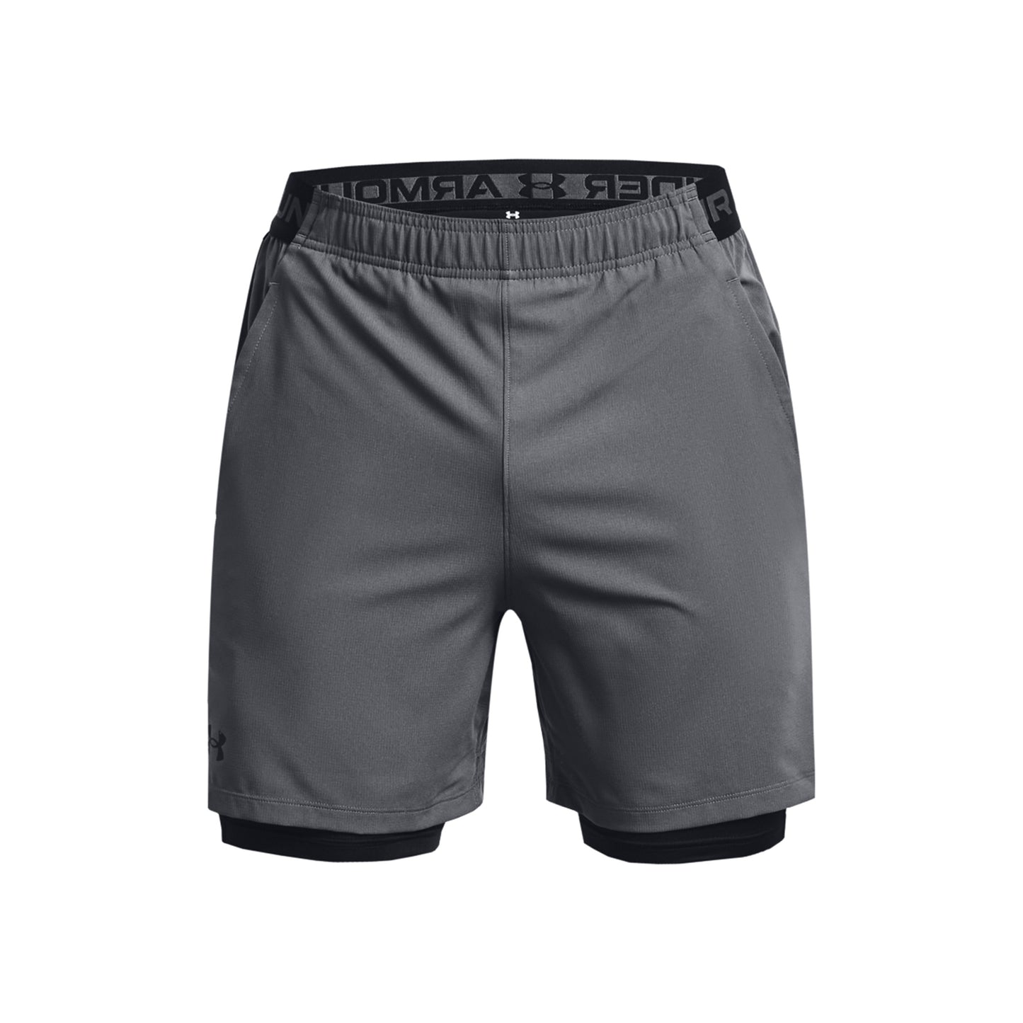 Under Armour Vanish Woven 2in1 Pantaloncini Uomini - grigio scuro, nero