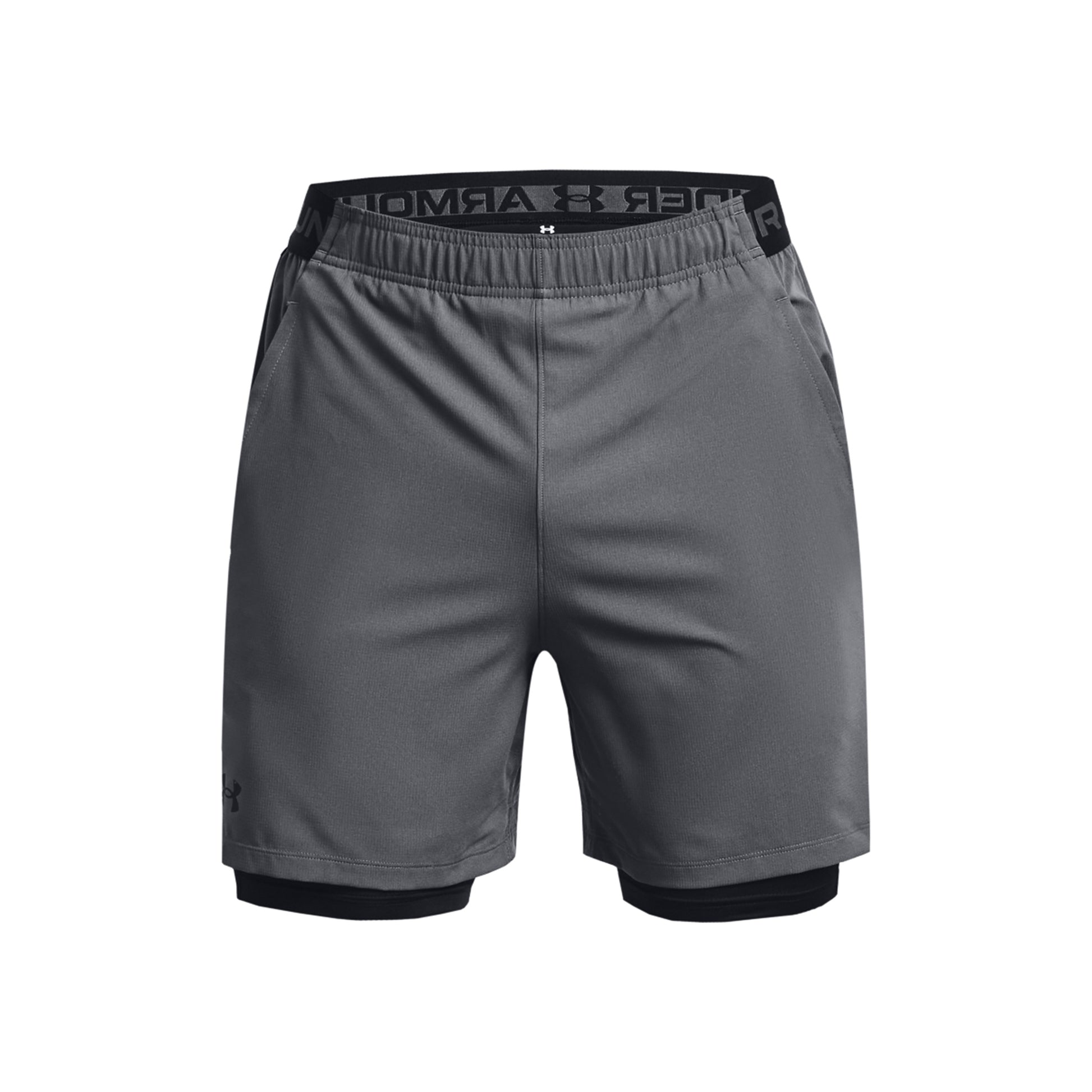 Under Armour Vanish Woven 2in1 Pantaloncini Uomini - grigio scuro, nero
