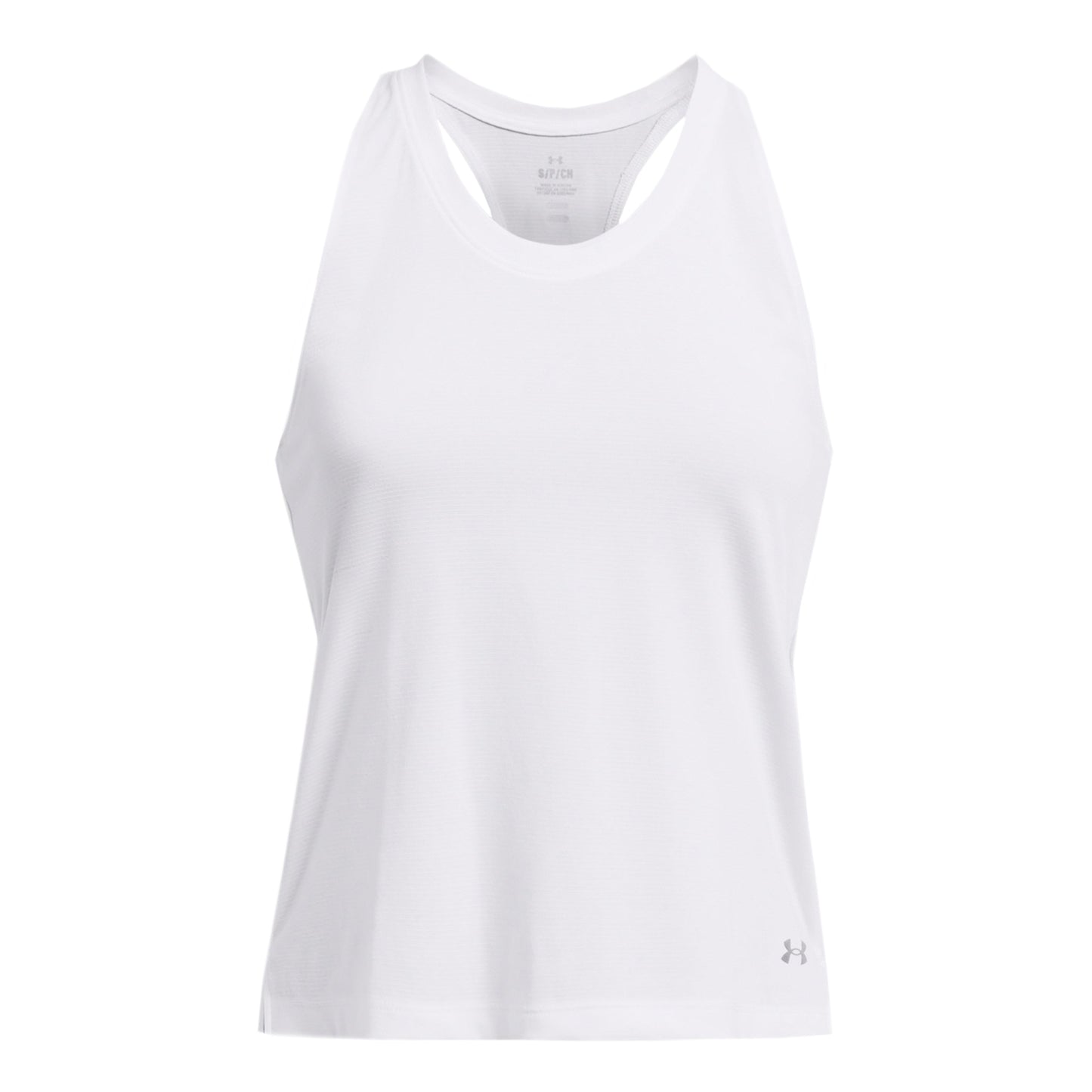Under Armour Streaker Singlet Top Da Corsa Donna-Bianco