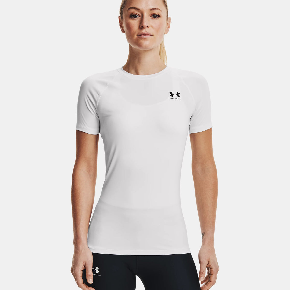 Under Armour Heatgear Authentics Comp Maglietta Donna-Bianco