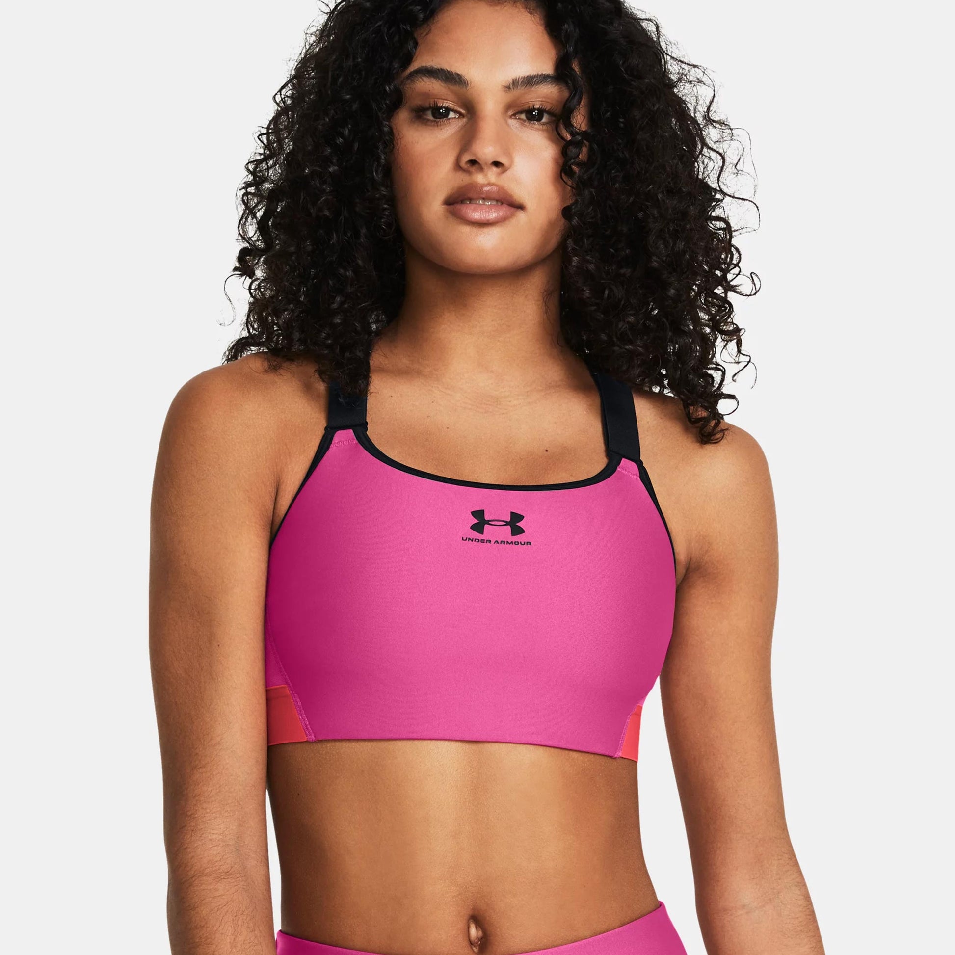Under Armour Heatgear Armour High Reggiseni Sportivi Donna-Rosa