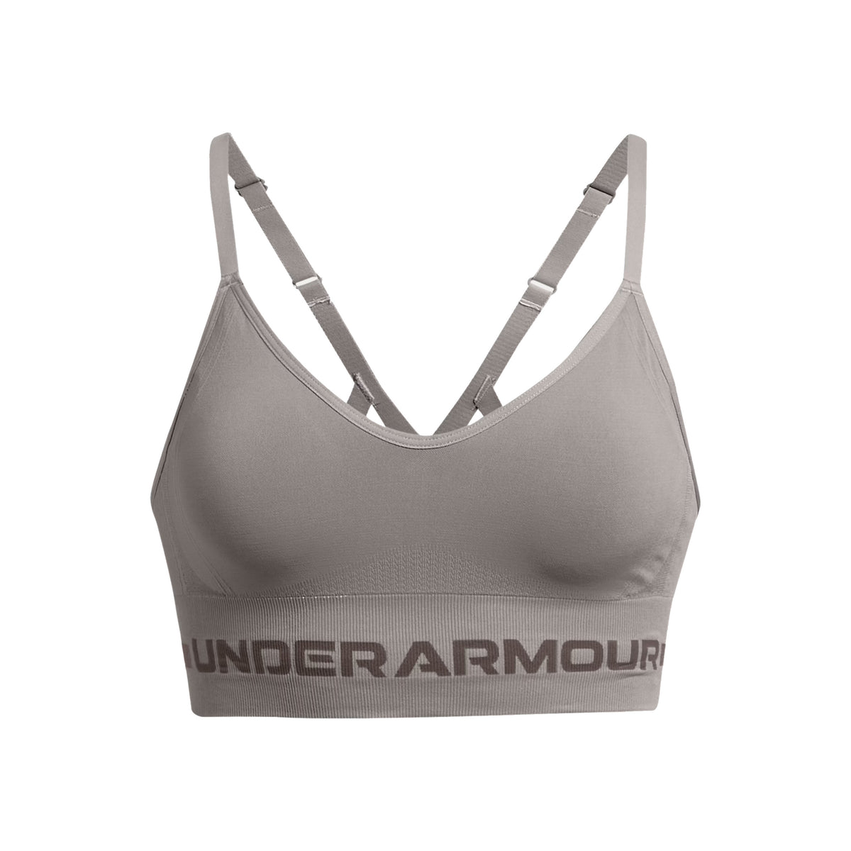 Under Armour Seamless Low Long Reggiseni Sportivi Donna-Grigio