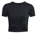 Motion Crossover Crop Maglietta Donna-Nero
