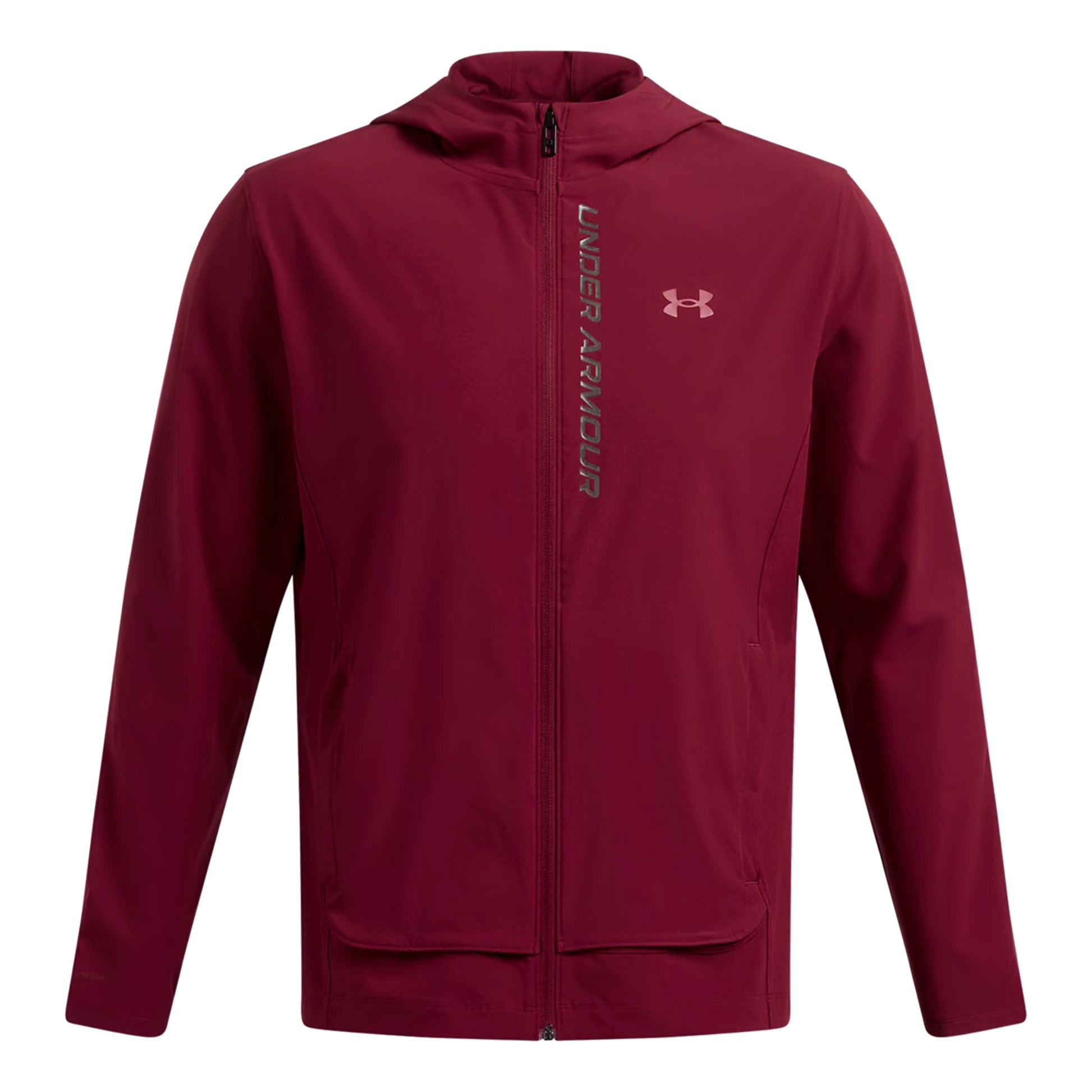 Under Armour Outrun The Storm Giacca da corsa Uomini - rosso scuro, nero