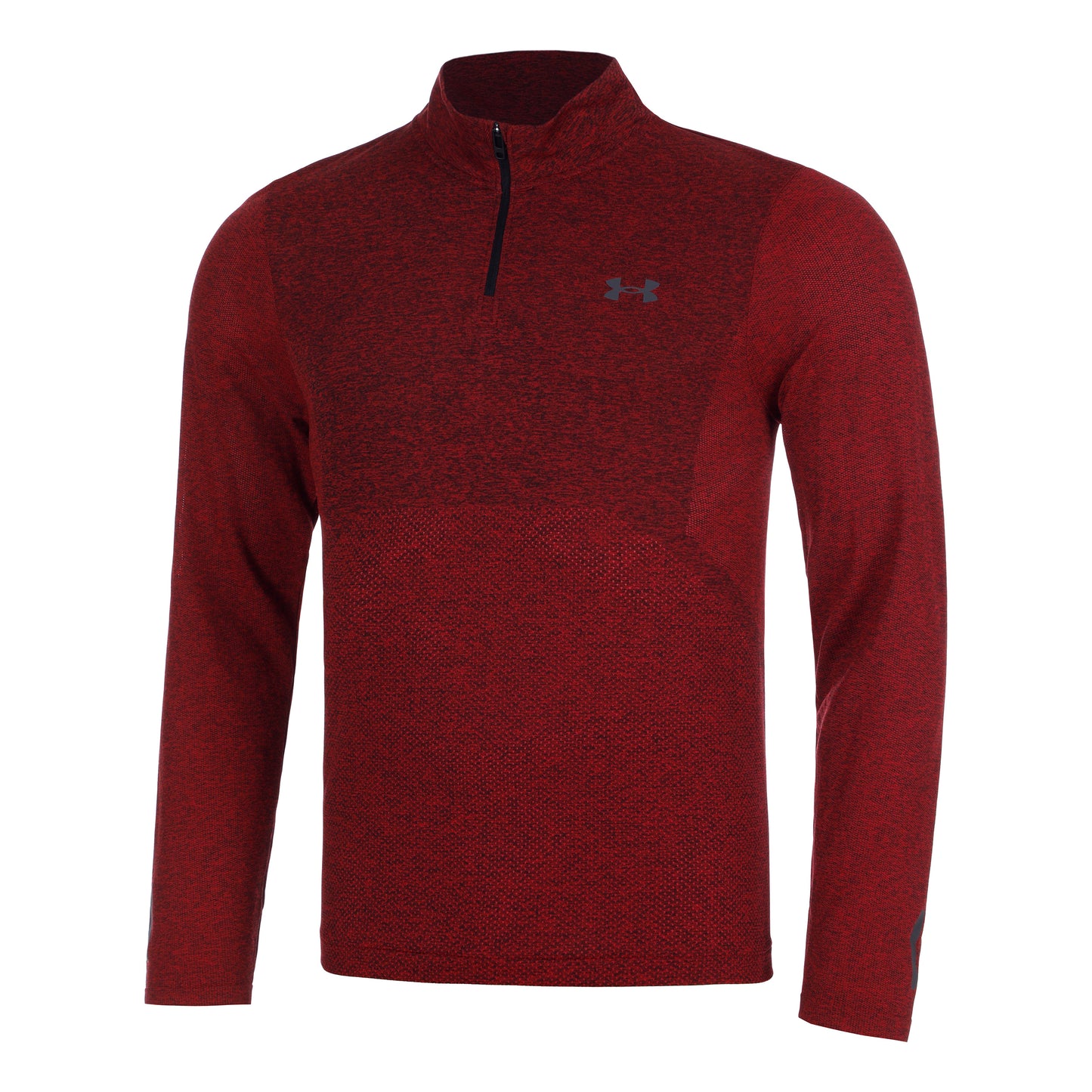 Under Armour Seamless Stride 1/4 Zip Manica lunga Uomini - rosso,