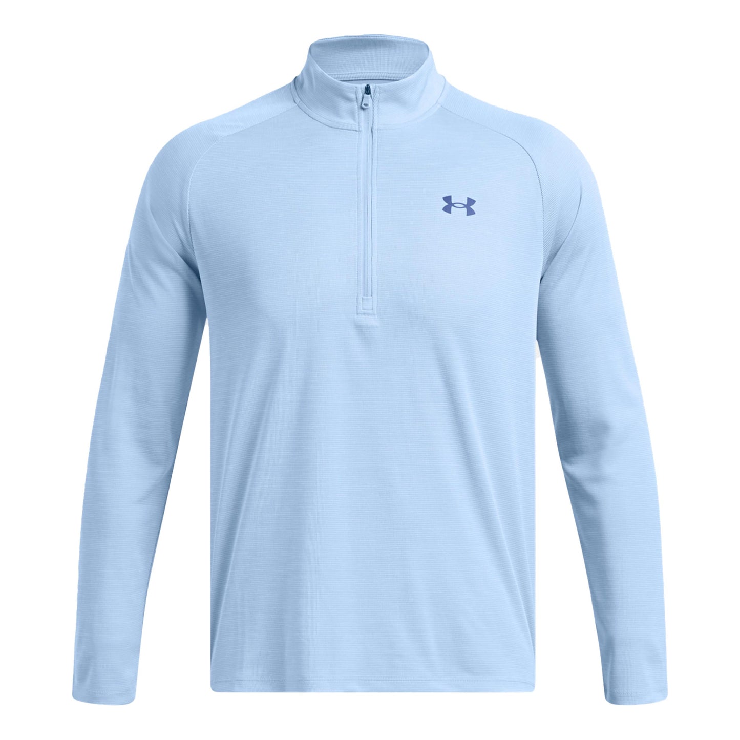 Under Armour Tech Textured Half-Zip Manica lunga Uomini - blu chiaro,