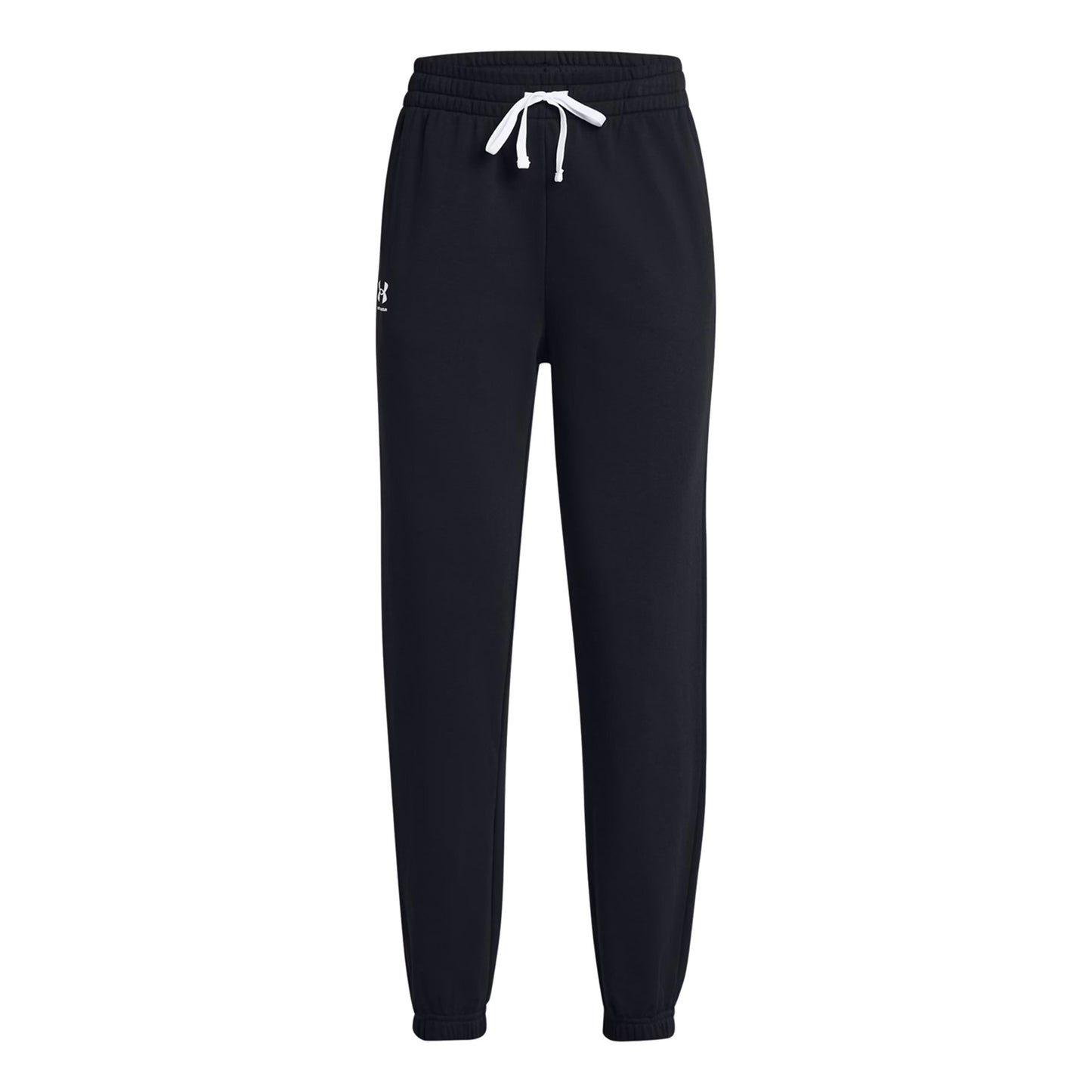 Under Armour Rival Terry Pantalone Da Allenamento Donna-Nero,Bianco
