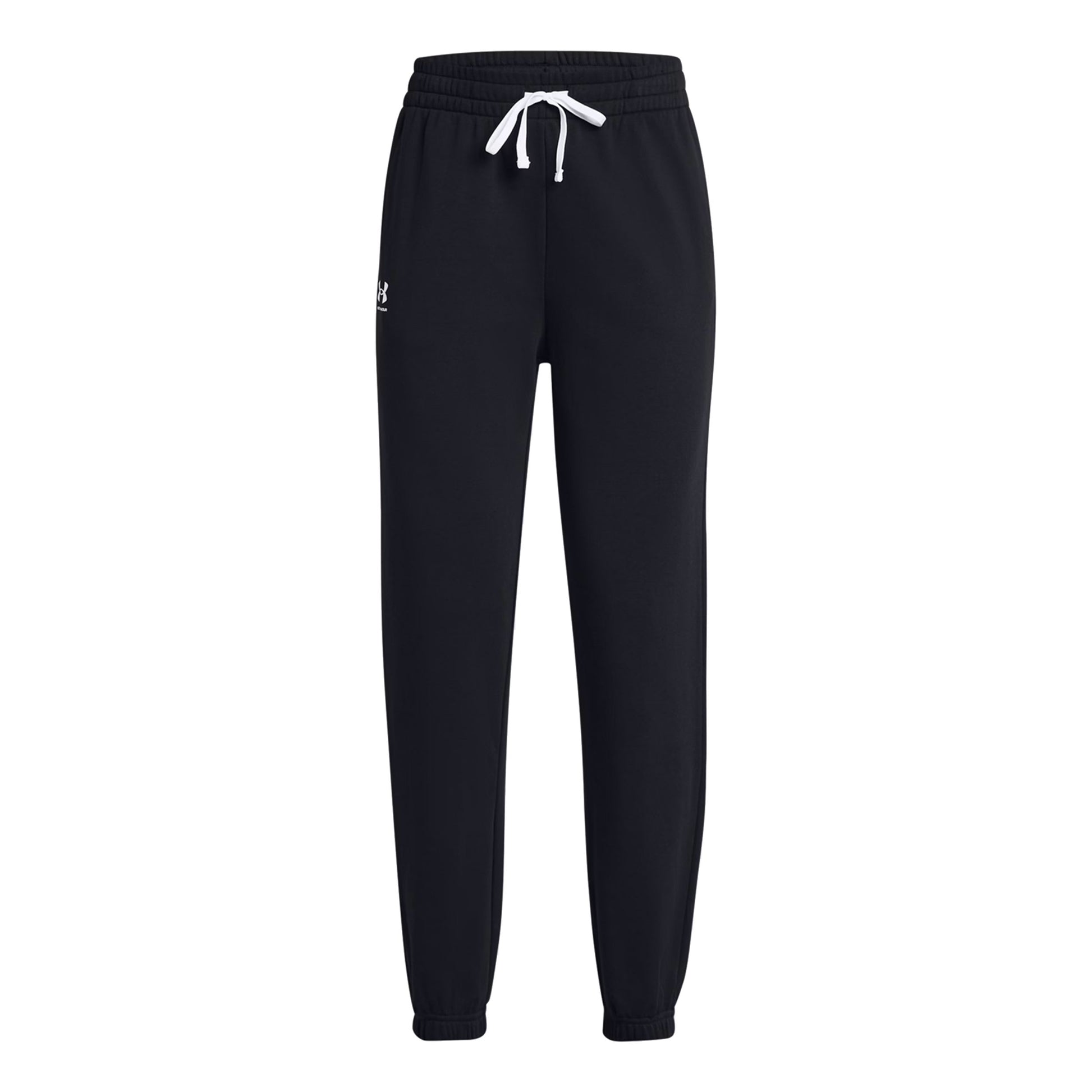 Under Armour Rival Terry Pantalone Da Allenamento Donna-Nero,Bianco
