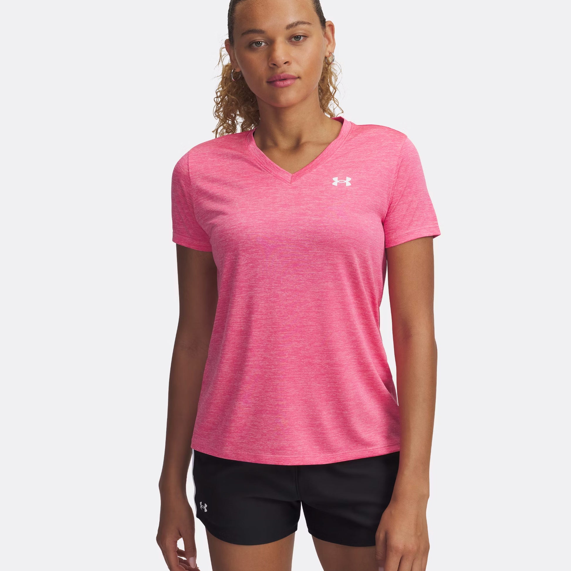 Under Armour Tech Twist Maglietta Donna-Rosa,Bianco
