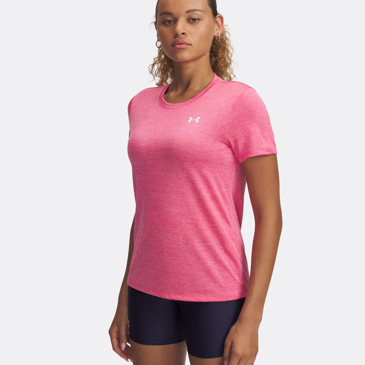 Under Armour Tech Twist Maglietta Donna-Rosa,Bianco