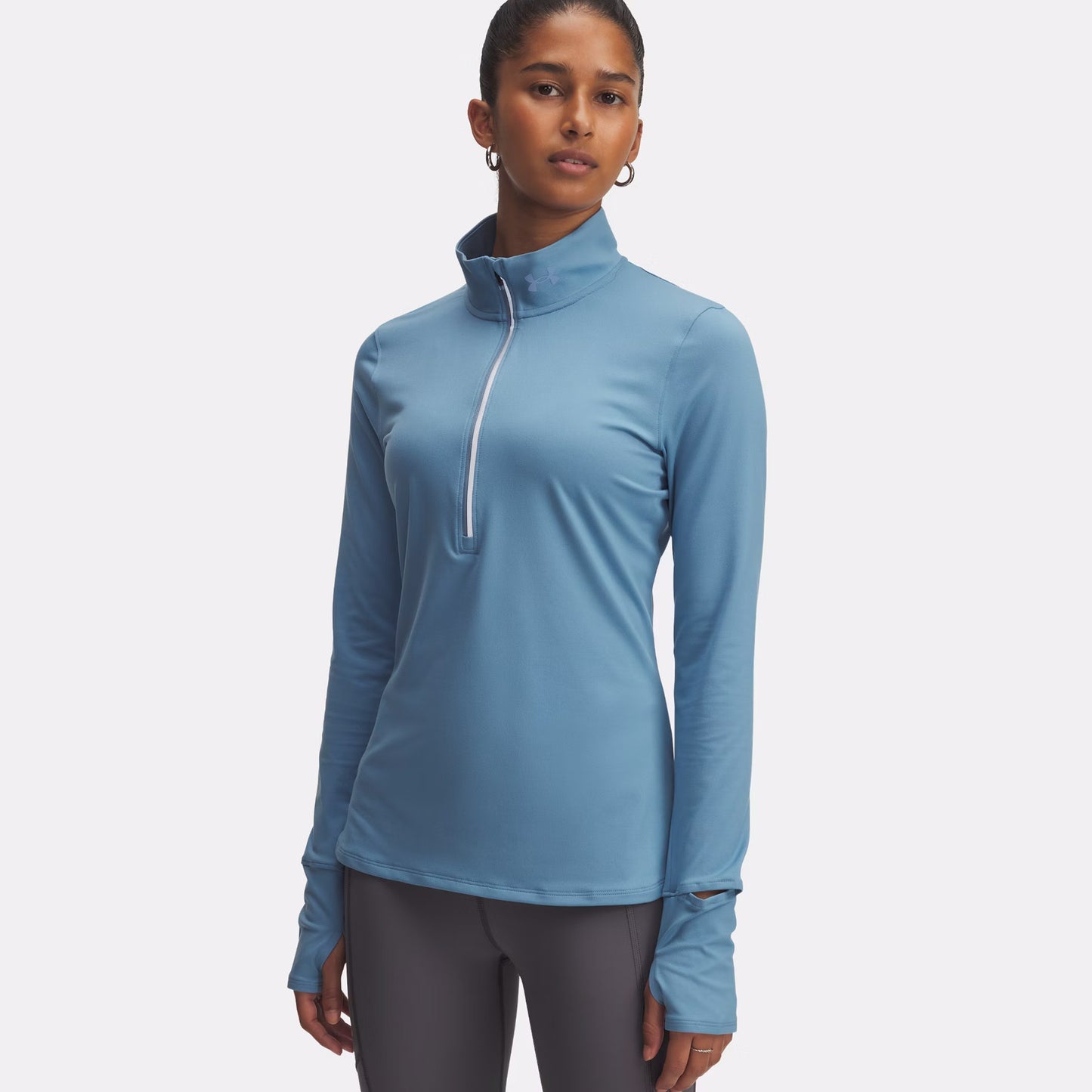 Under Armour Launch Pro Half-Zip Manica Lunga Donna-Blu