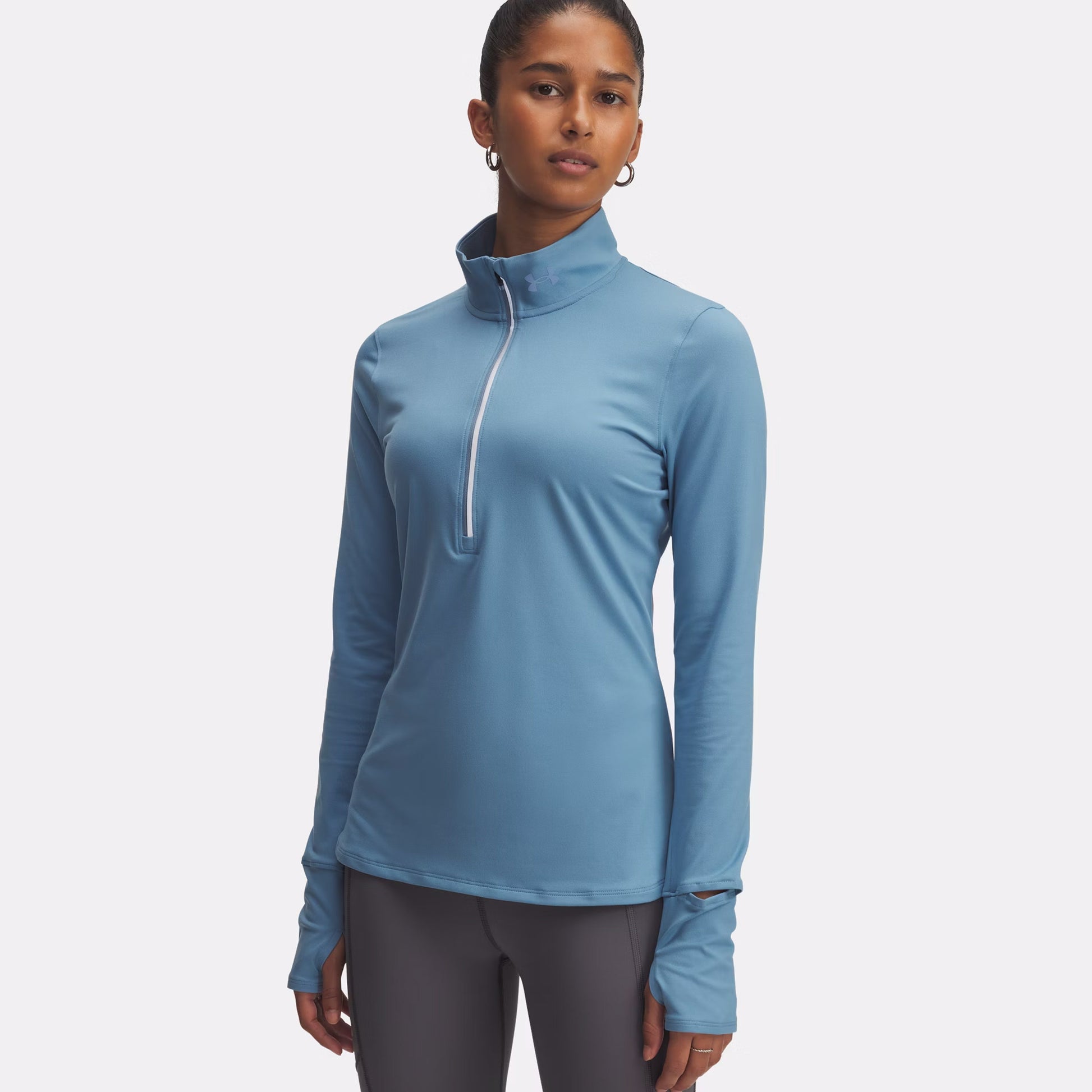 Under Armour Launch Pro Half-Zip Manica Lunga Donna-Blu