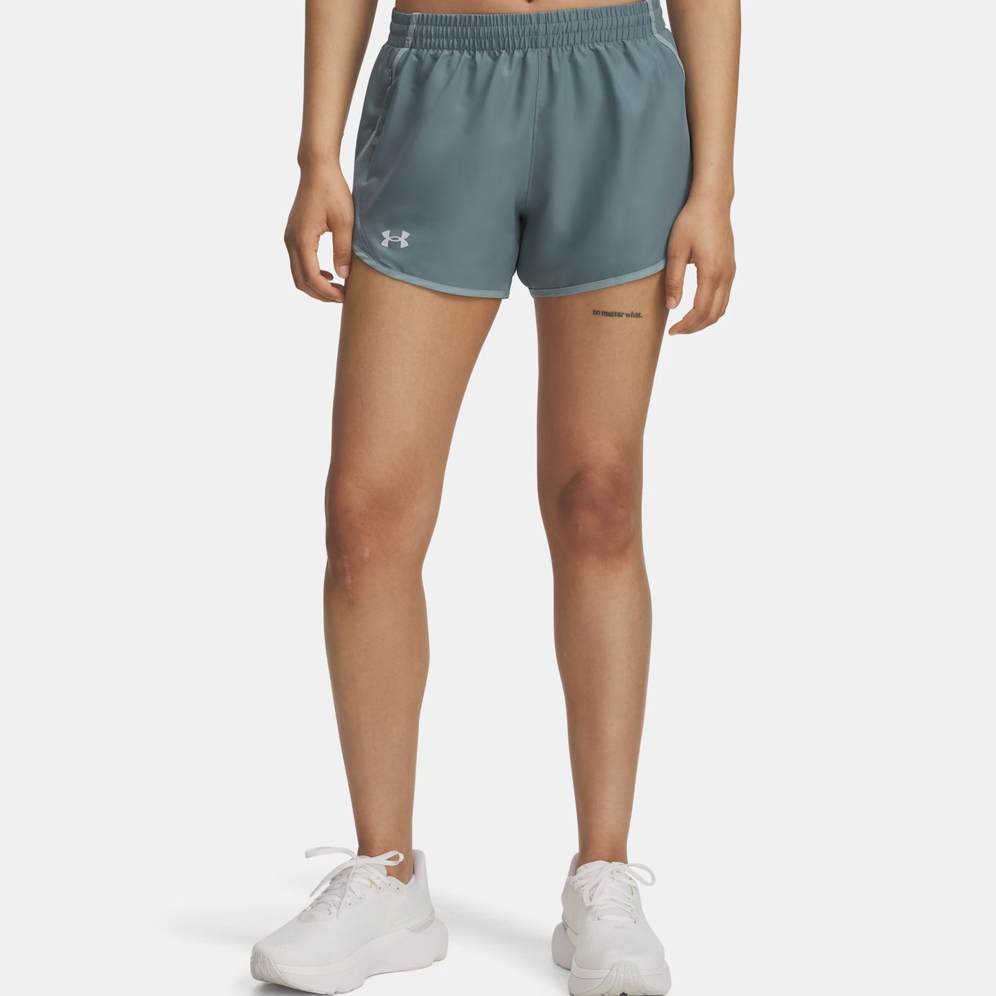 Under Armour Fly By 3in  Pantaloncini da corsa Donna - grigio-blu, color petrolio