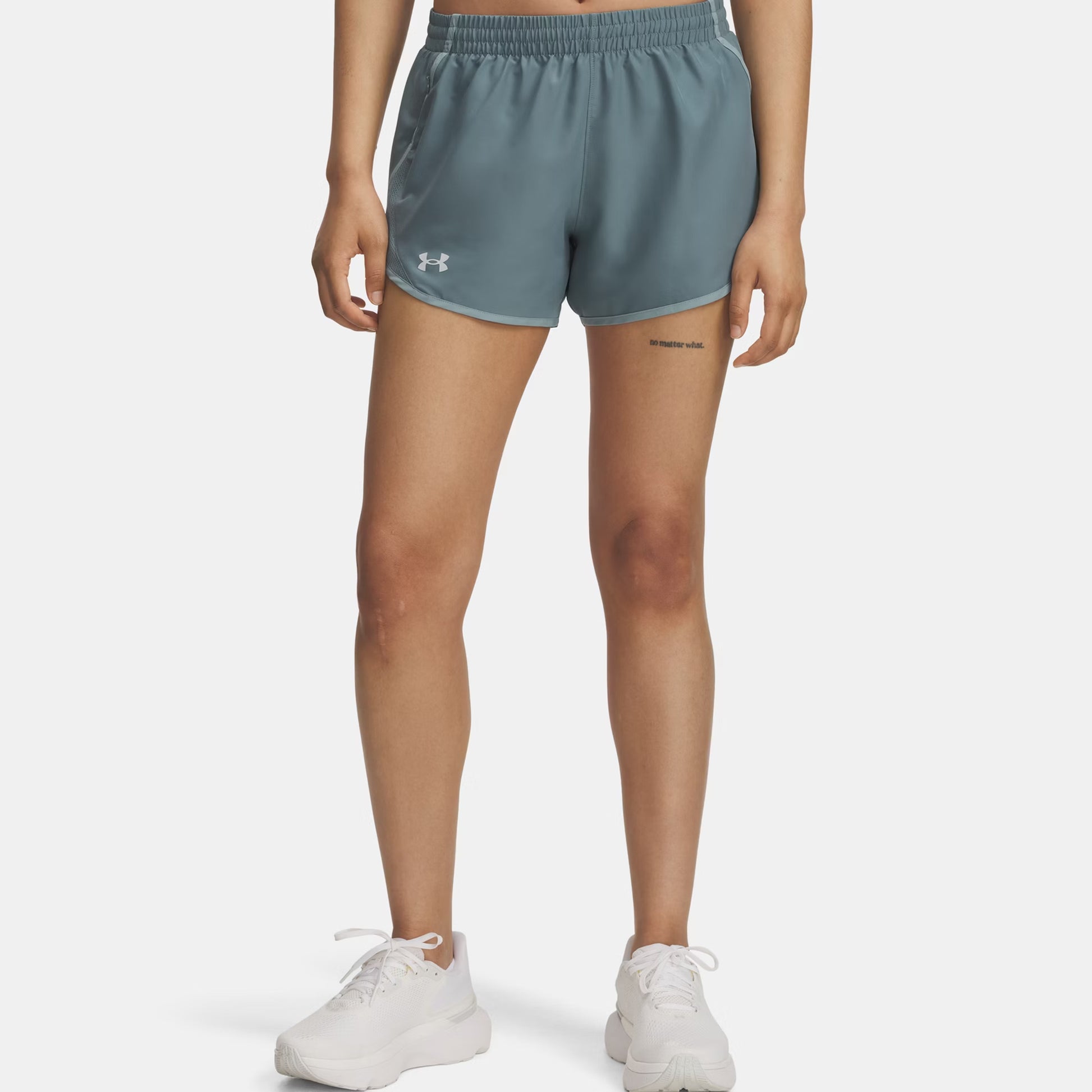 Under Armour Fly By 3in  Pantaloncini da corsa Donna - grigio-blu, color petrolio