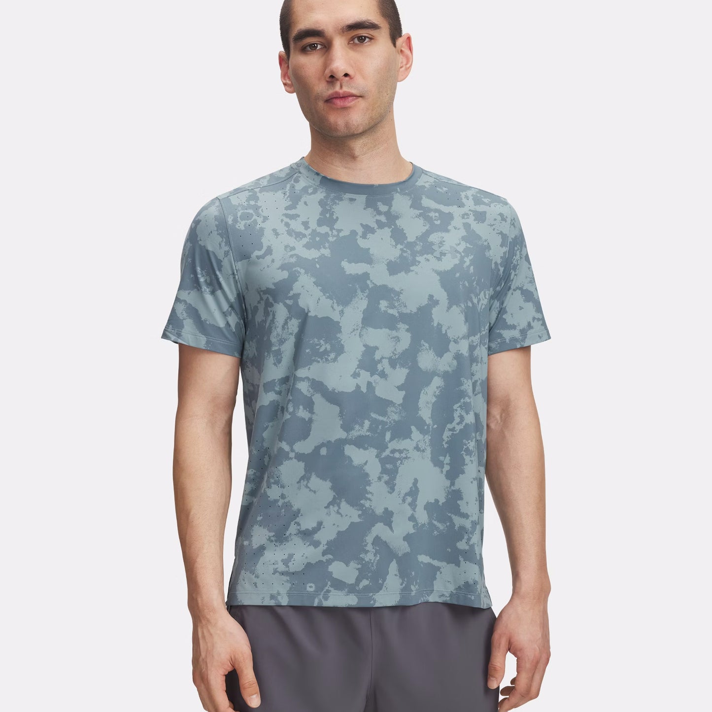Under Armour Launch Elite Print Camicia Da Corsa Uomini-Color Petrolio,Grigio-blu