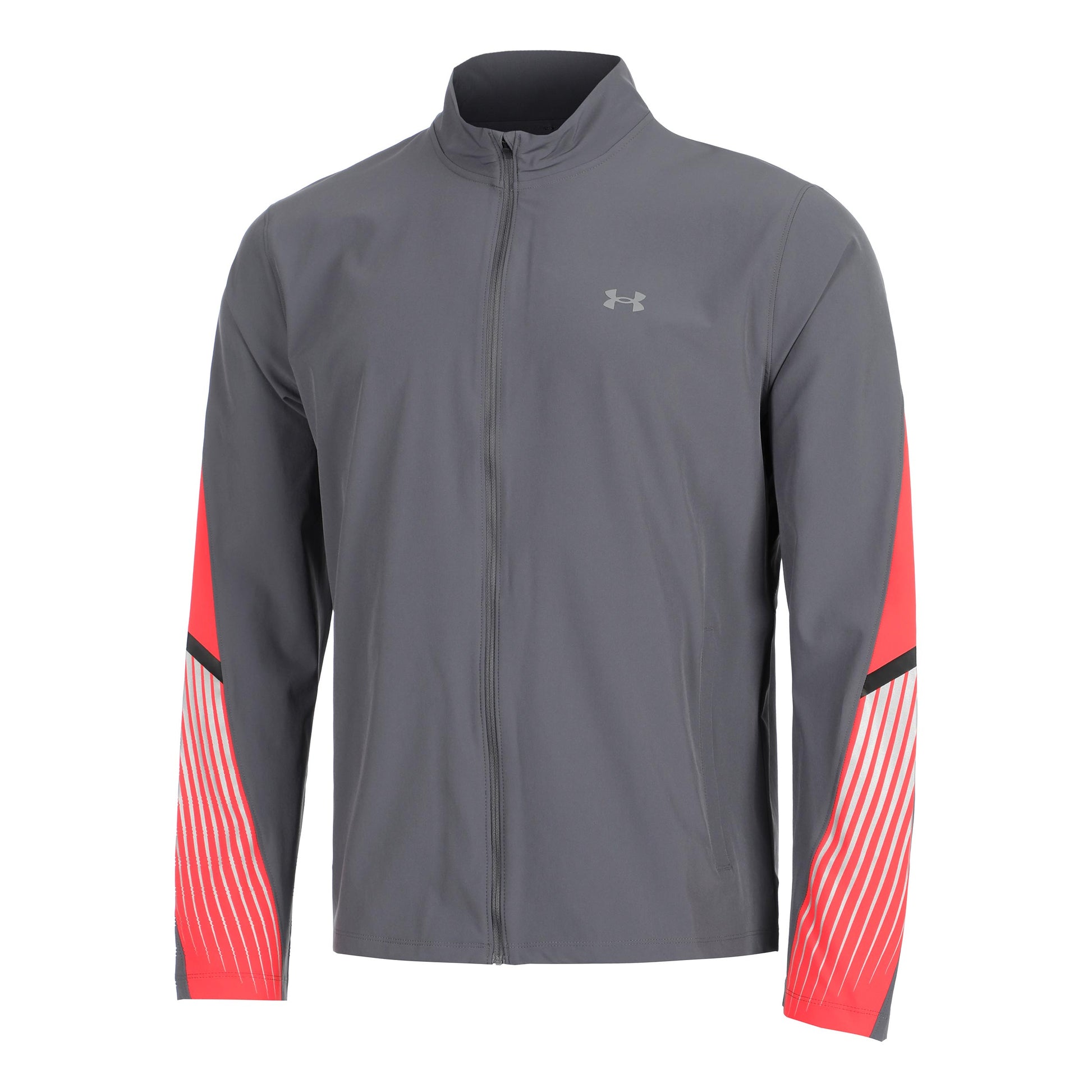 Under Armour Velociti Storm Giacca Da Corsa Uomini-Grigio,Rosso