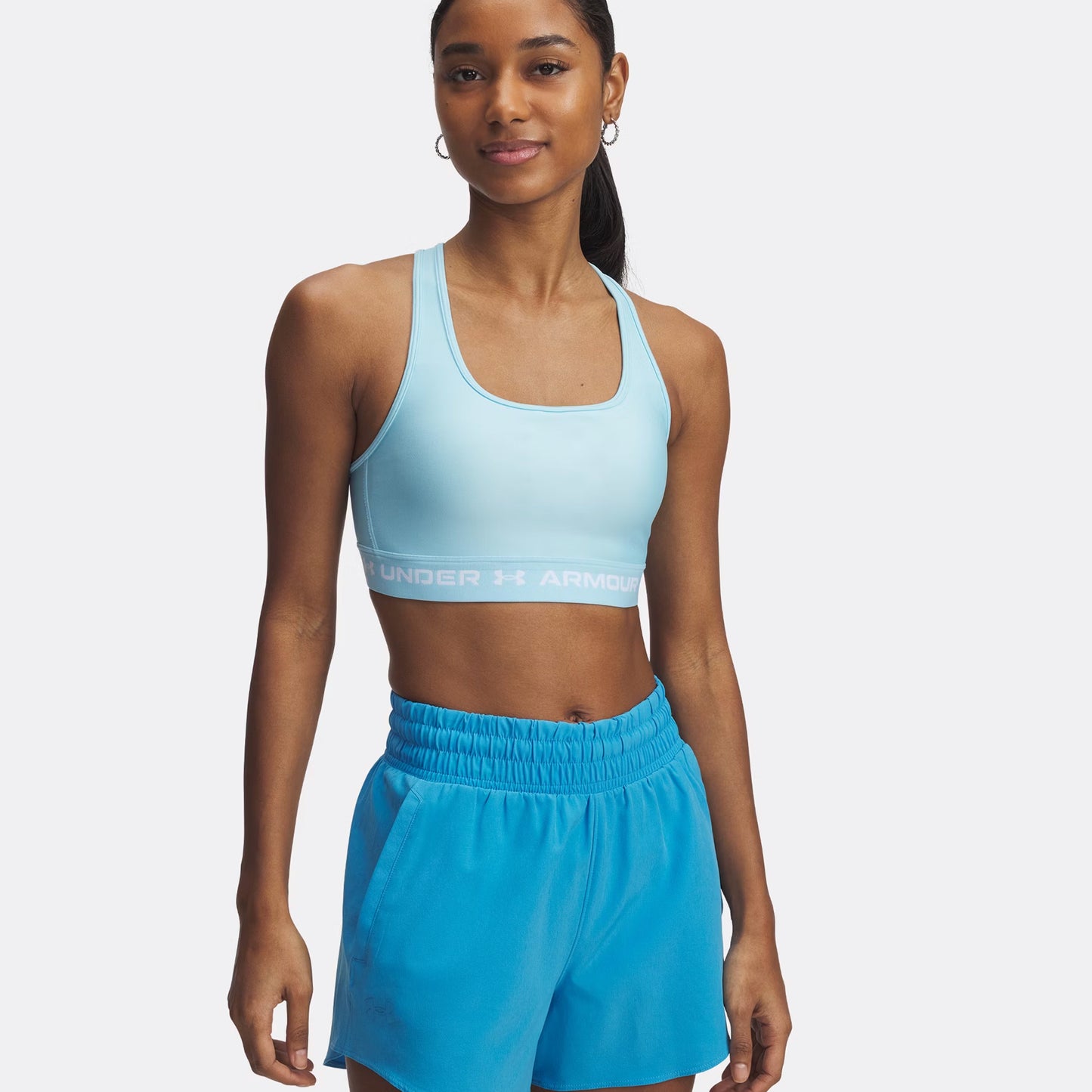 Under Armour Croback Reggiseni Sportivi Donna-Blu Chiaro