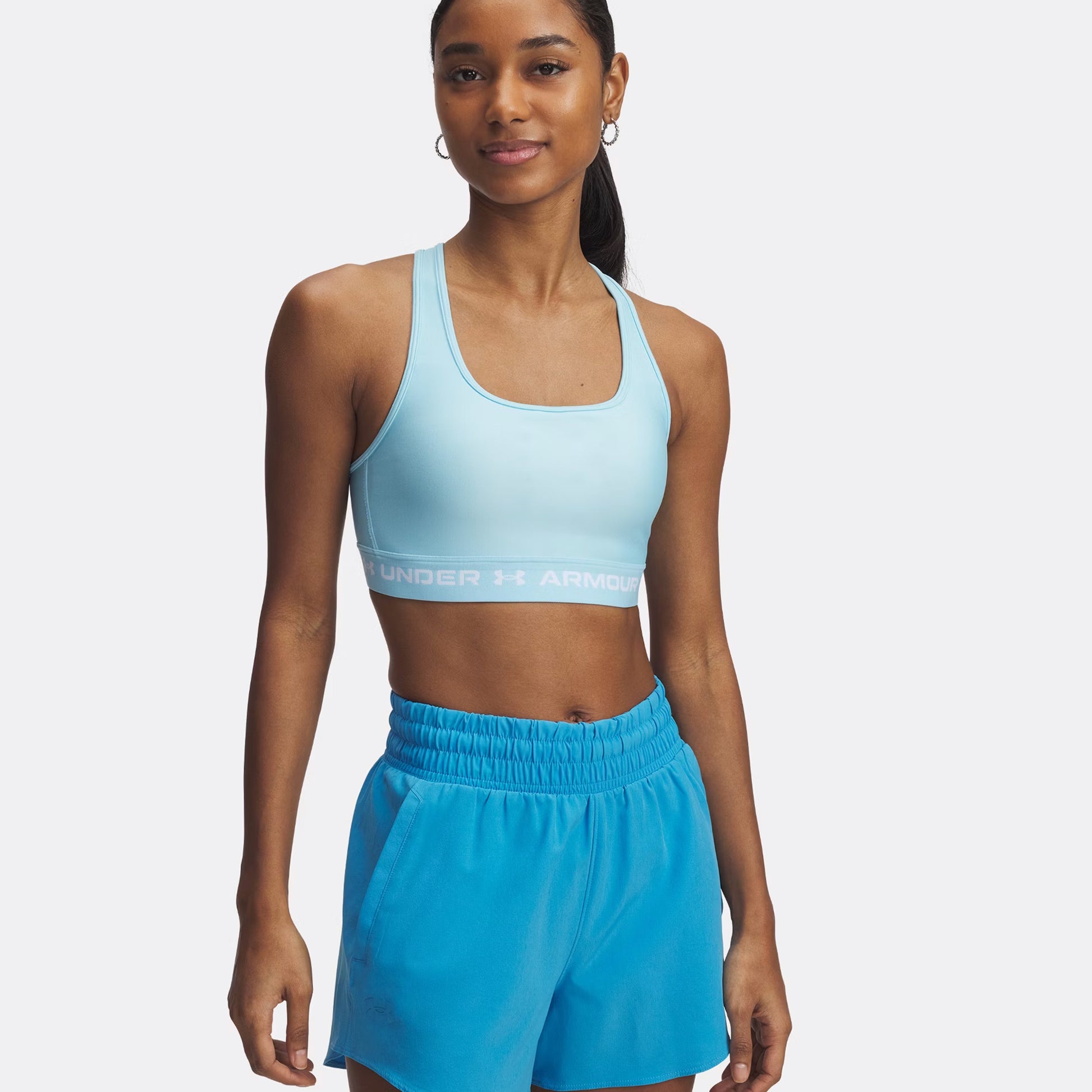 Under Armour Croback Reggiseni Sportivi Donna-Blu Chiaro