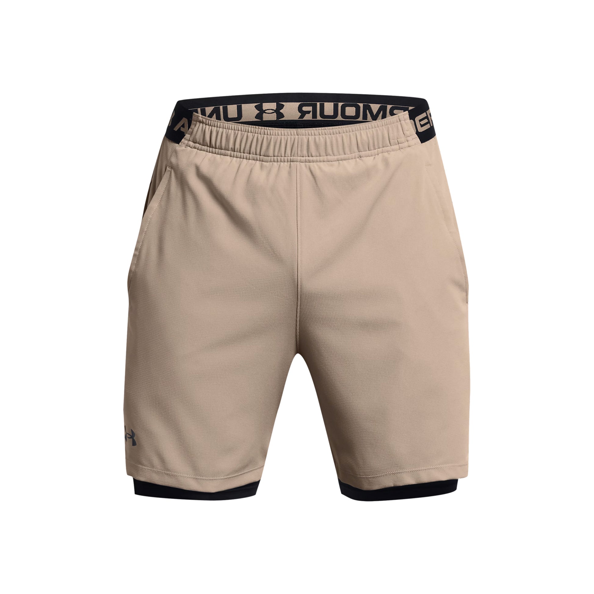 Under Armour Vanish Woven 2in1 Pantaloncini Uomini - beige, nero