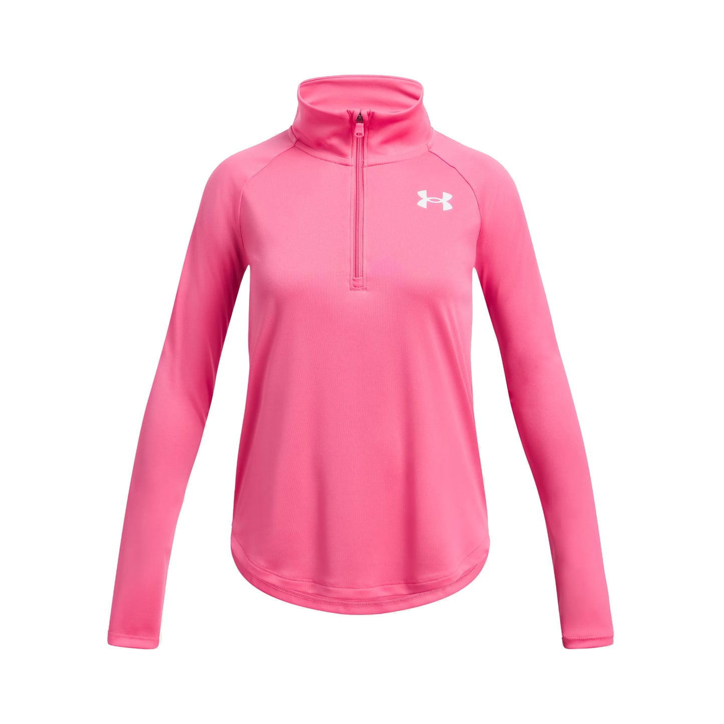Under Armour Tech Graphic Half-Zip Manica Lunga Ragazze-Rosa