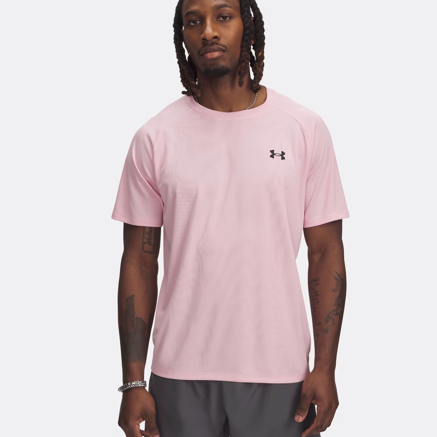 Under Armour Tech Textured Maglietta Uomini - rosa,