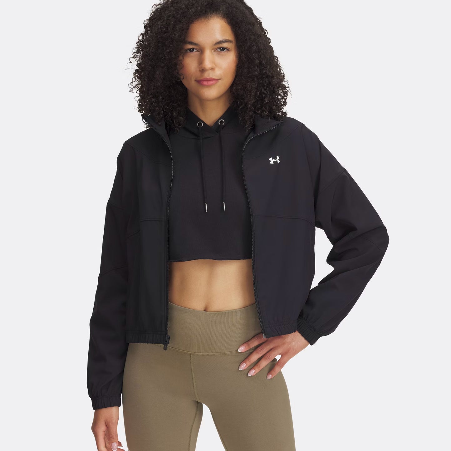 Under Armour Rival Woven Giacca Da Allenamento Donna-Nero