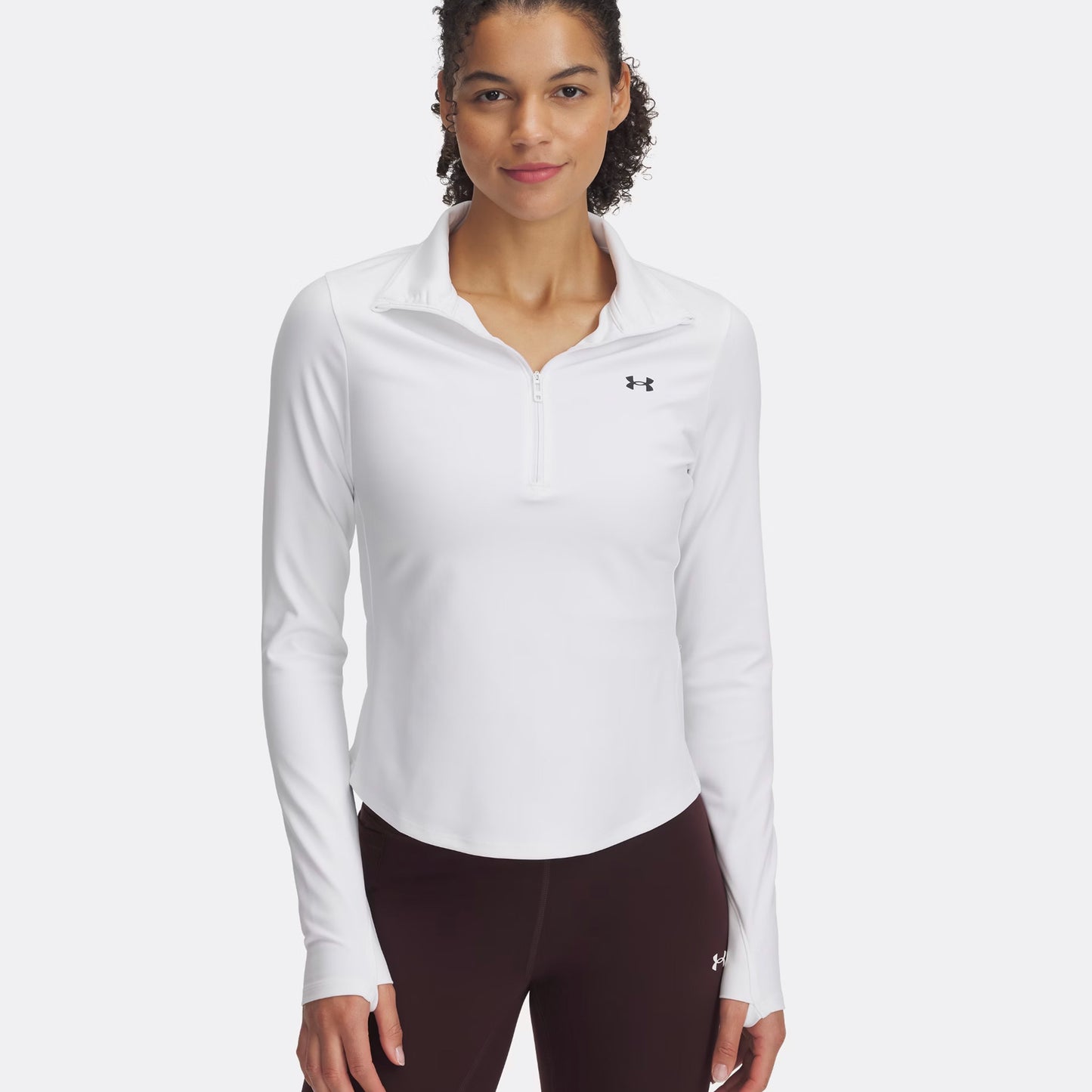Under Armour Motion Half-Zip Manica lunga Donna - bianco,