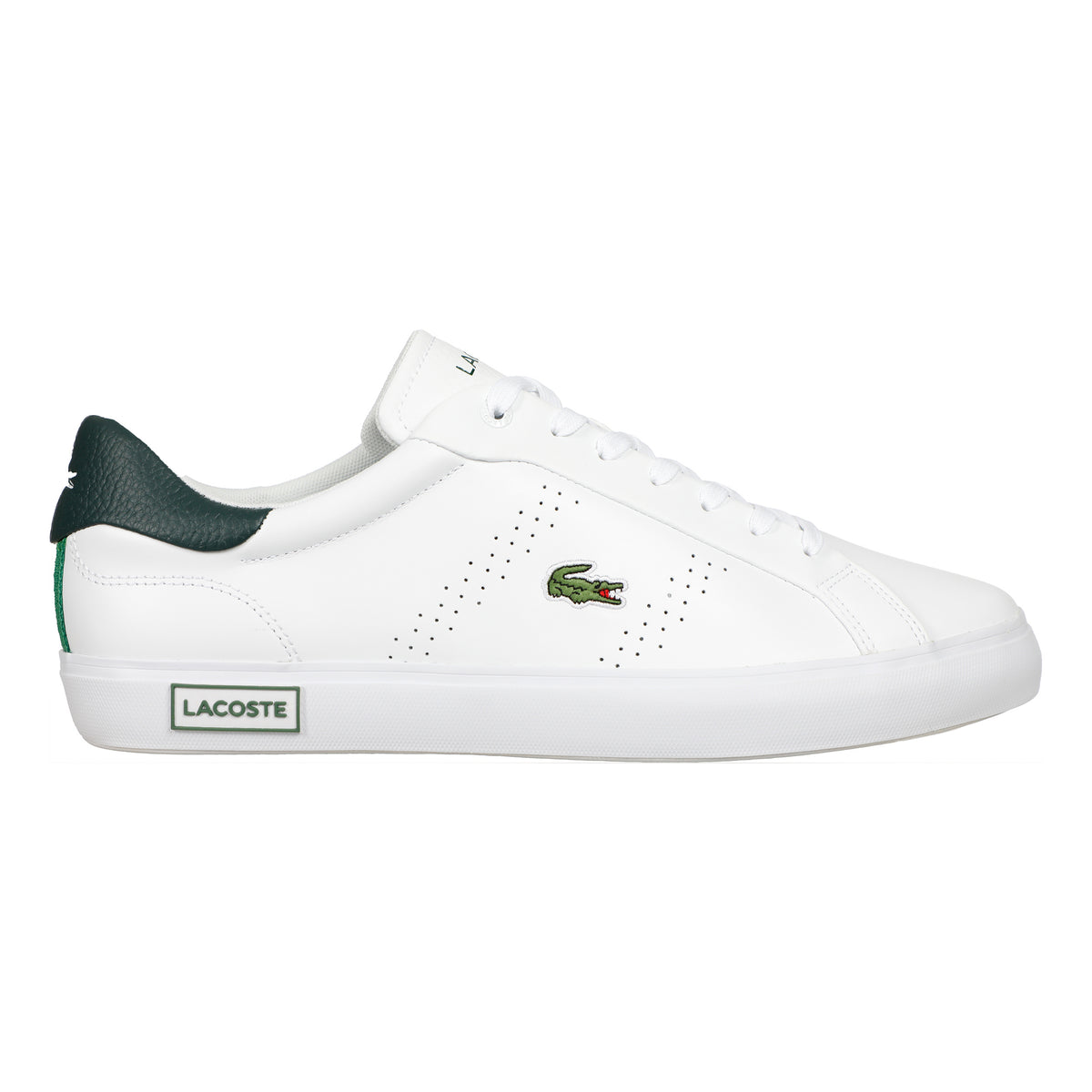 Lacoste Powercourt 2.0 Scarpa per il tempo libero Uomini - bianco, verde scuro