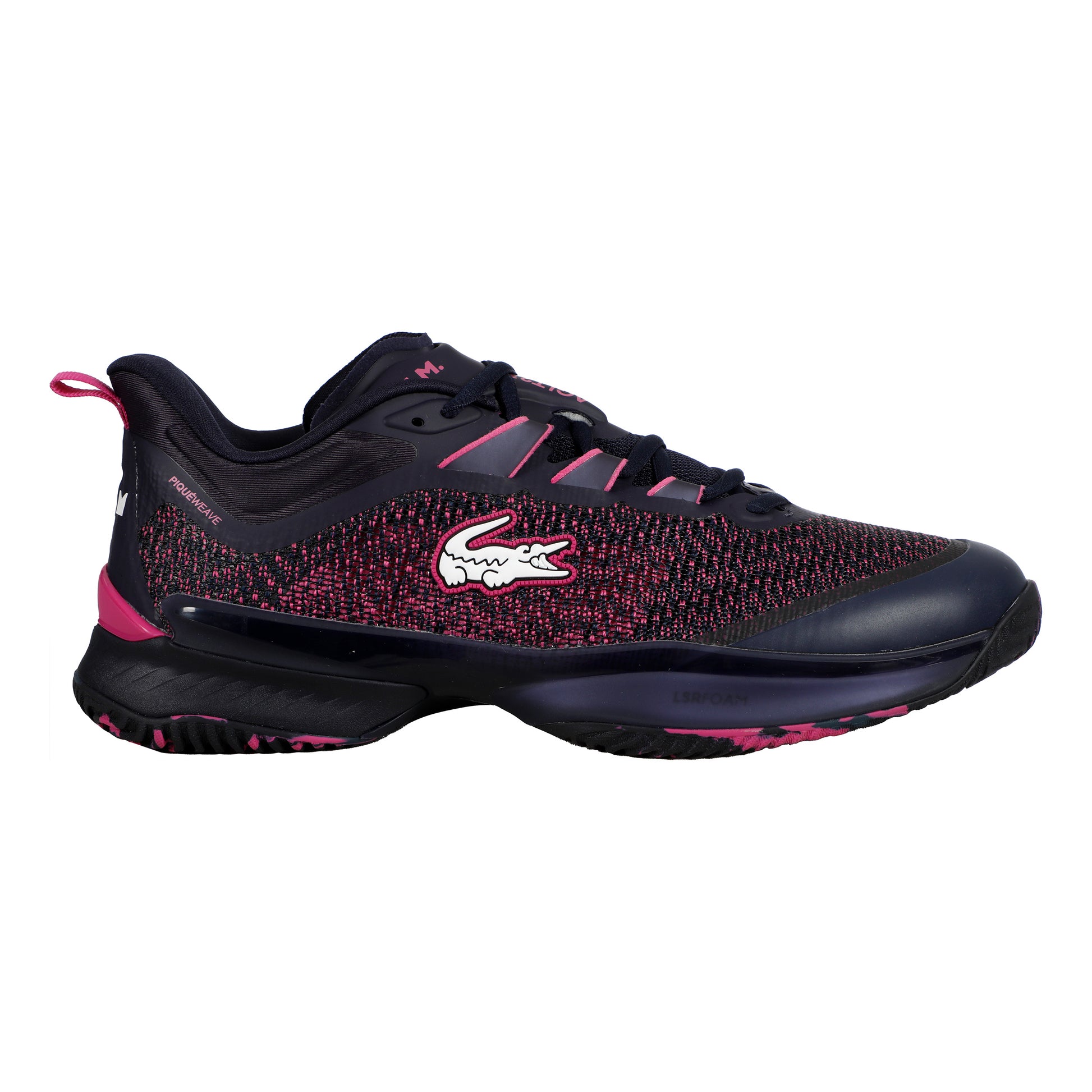Lacoste Medvedev AG-LT ULTRA Scarpa Per Terra Rossa Uomini-Blu Scuro,Rosa