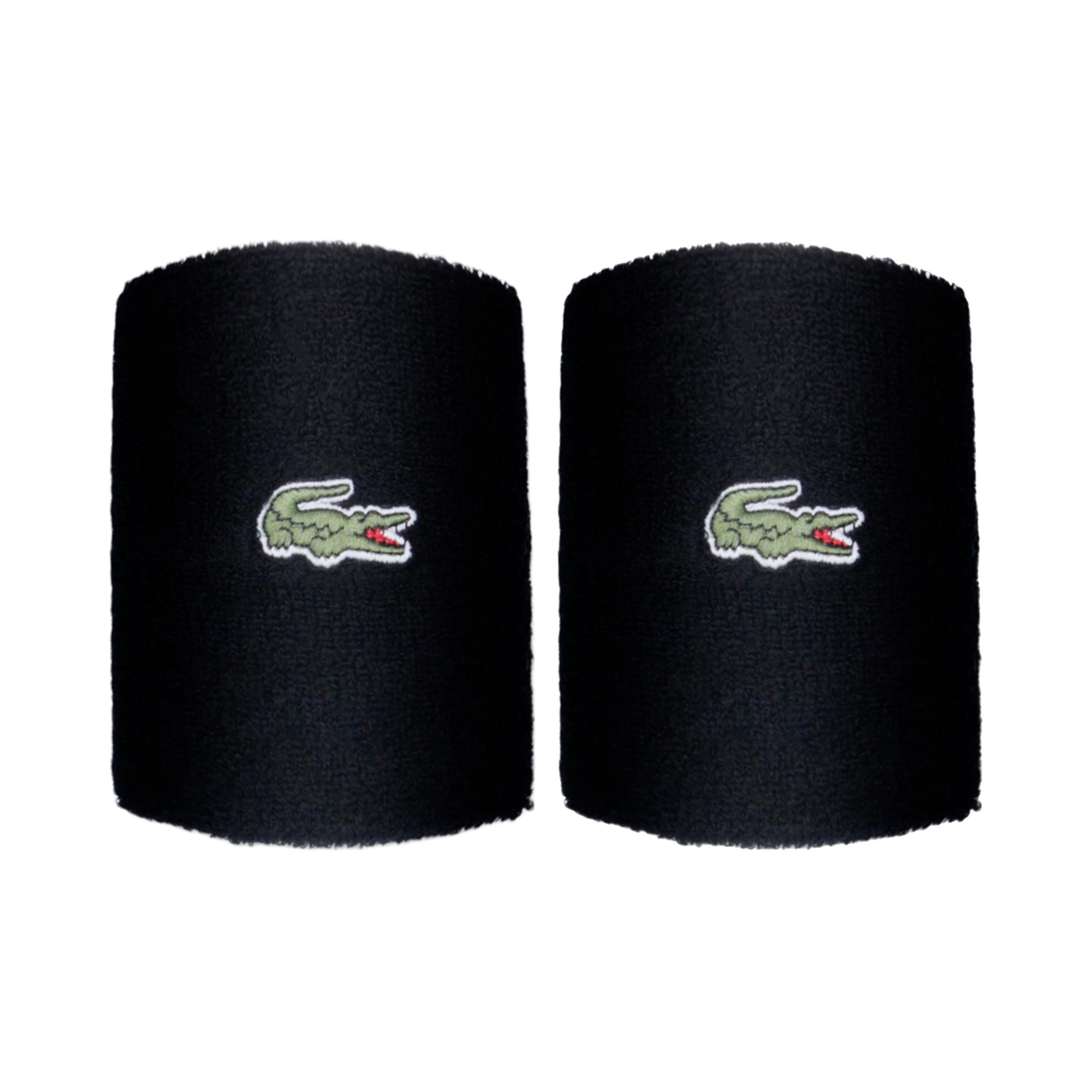 Lacoste Polsino anti sudore Confezione da 2 Unisex - nero, verde