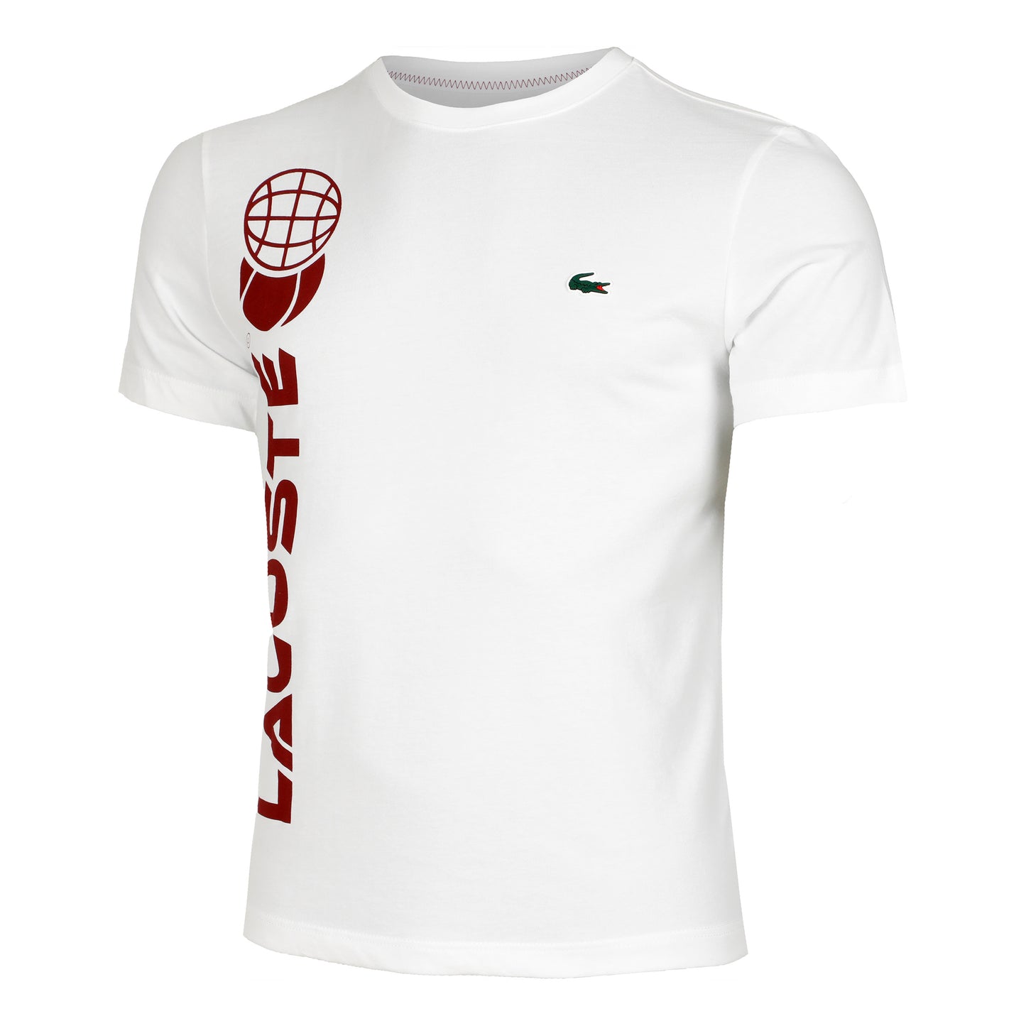Lacoste Daniil Medvedev Maglietta Uomini - bianco, ruggine