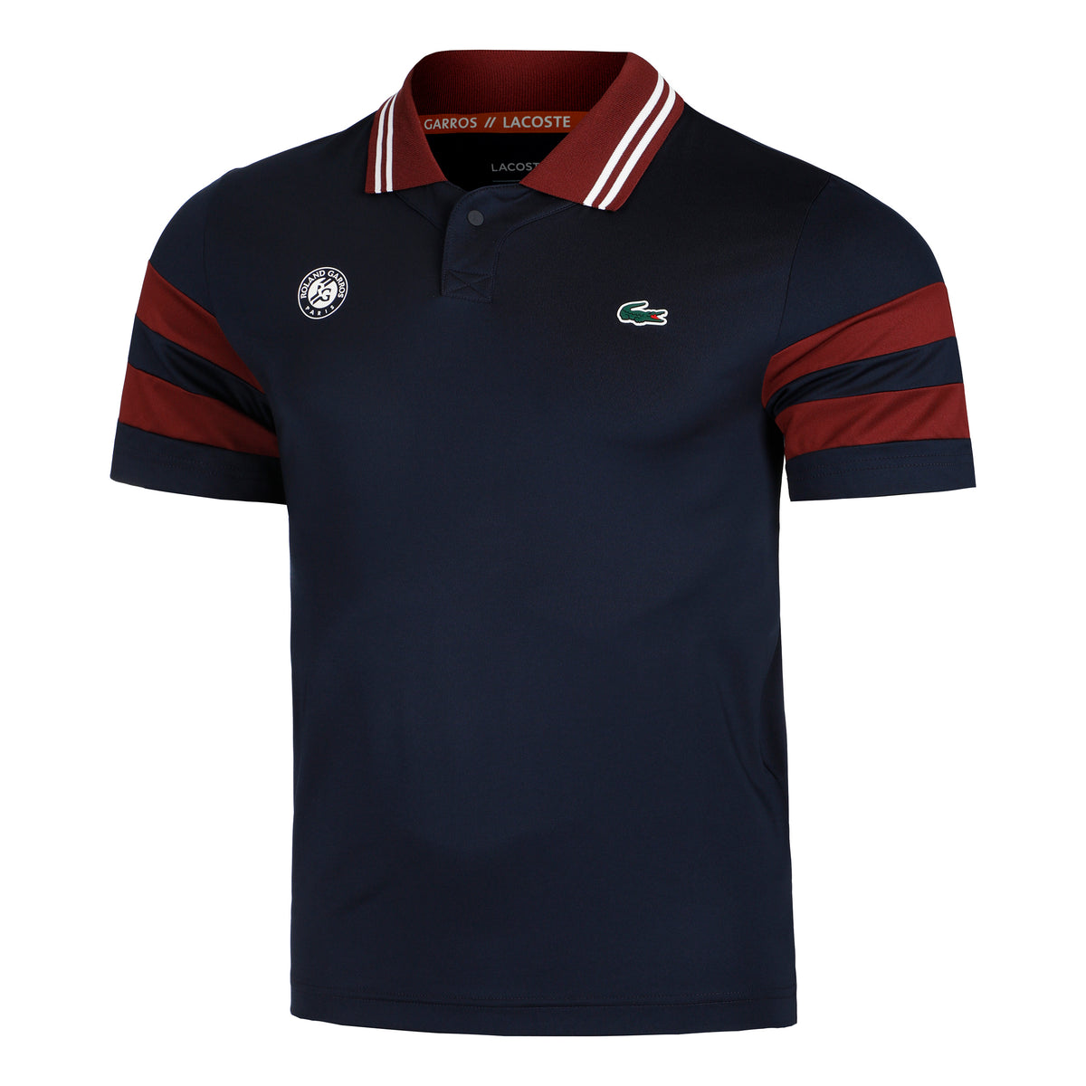 Lacoste Polo Uomini - blu scuro, rosso scuro