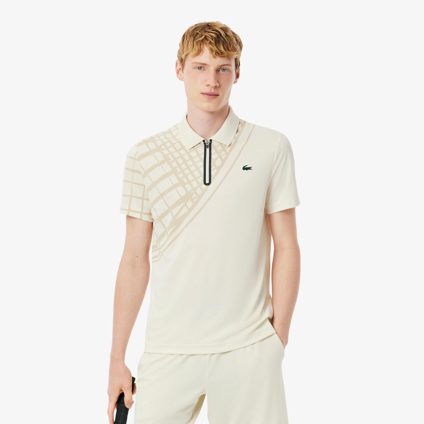 Lacoste Polo Uomini-crema