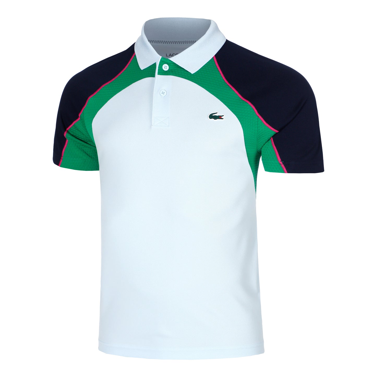 Lacoste Djokovic Polo Uomini - blu chiaro, multicolore