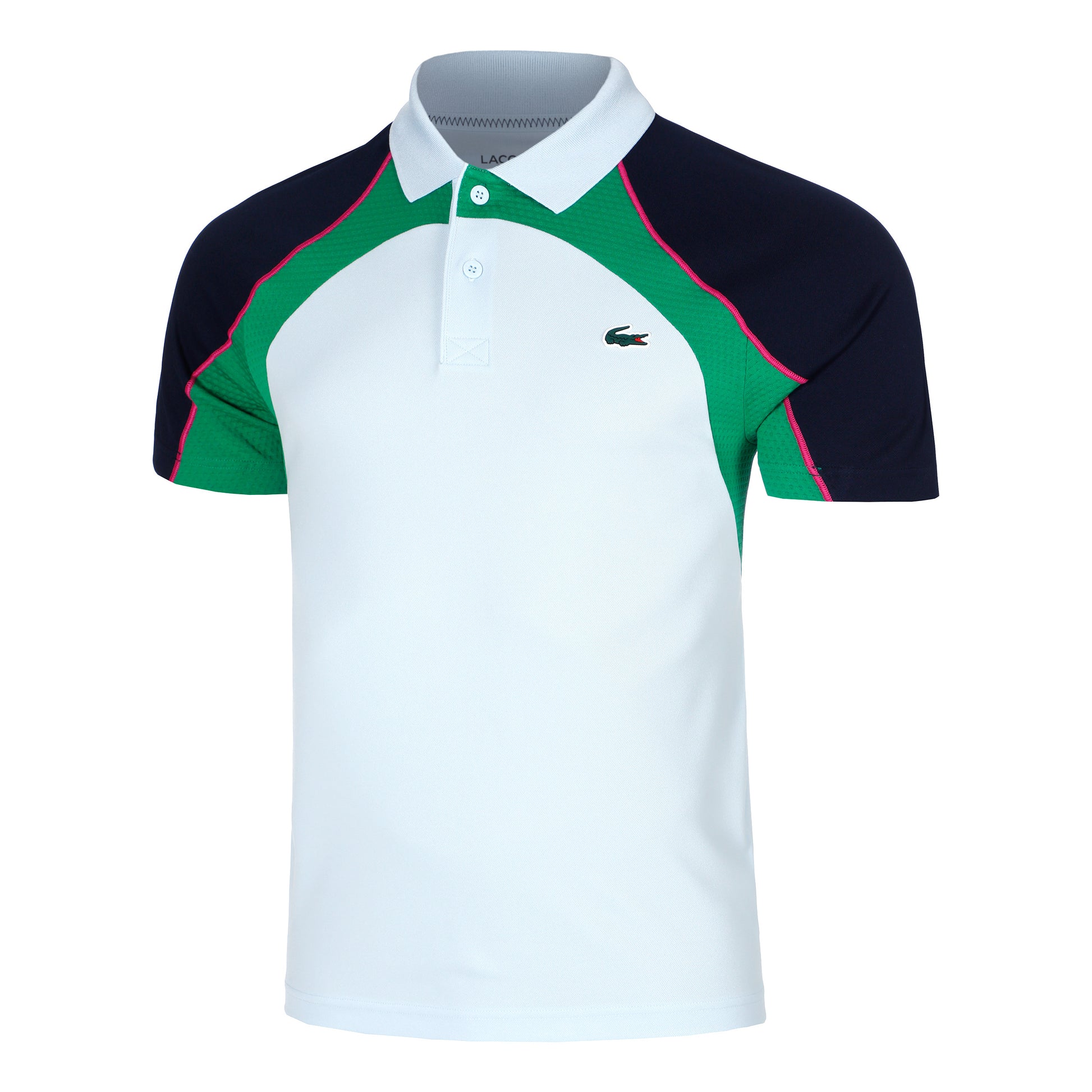 Lacoste Djokovic Polo Uomini - blu chiaro, multicolore