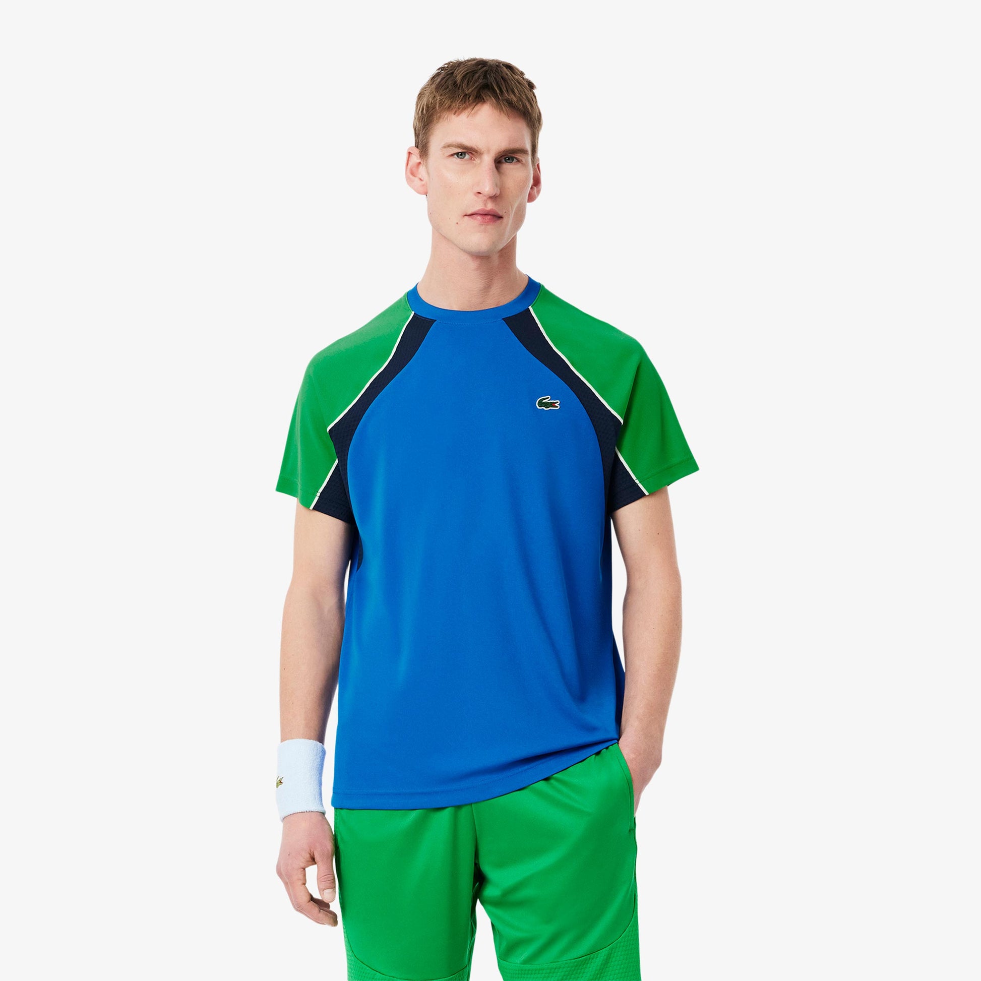 Lacoste Maglietta Uomini-Blu,Multicolore