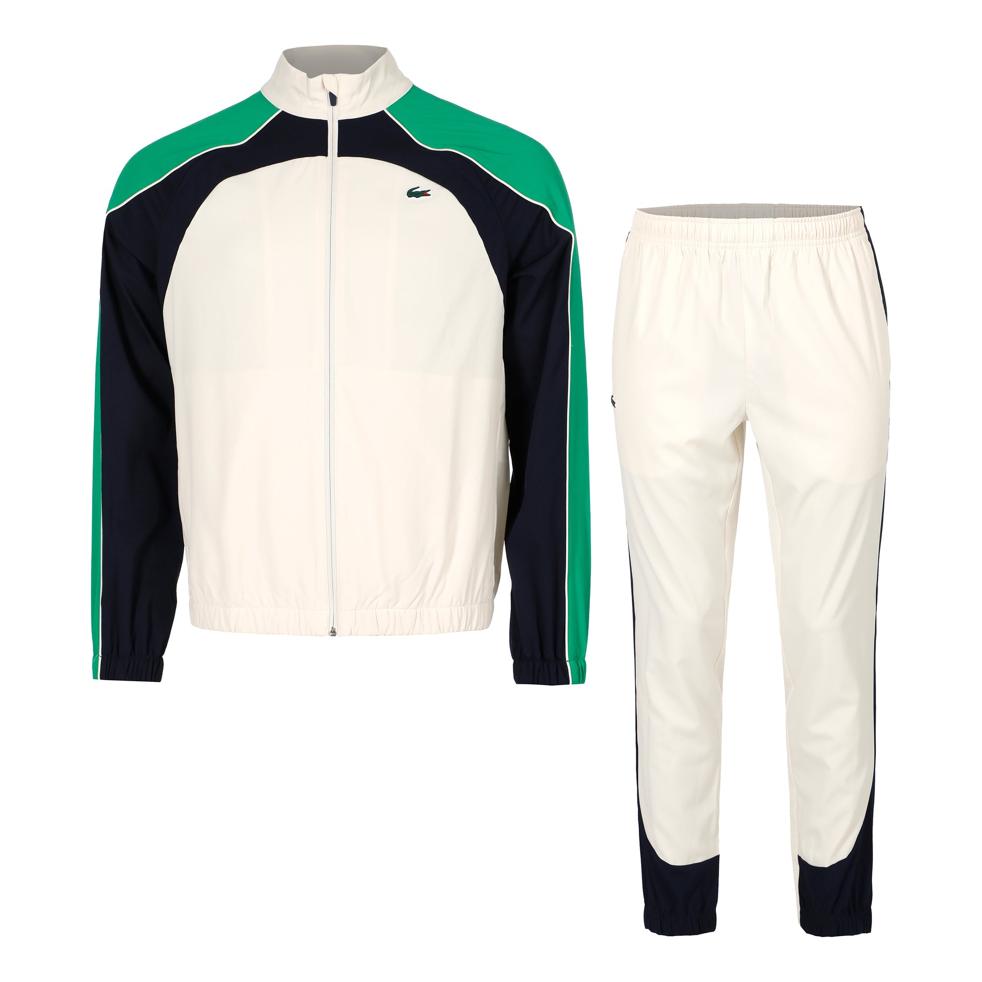 Lacoste Tuta Da Allenamento Uomini-Crema,Multicolore