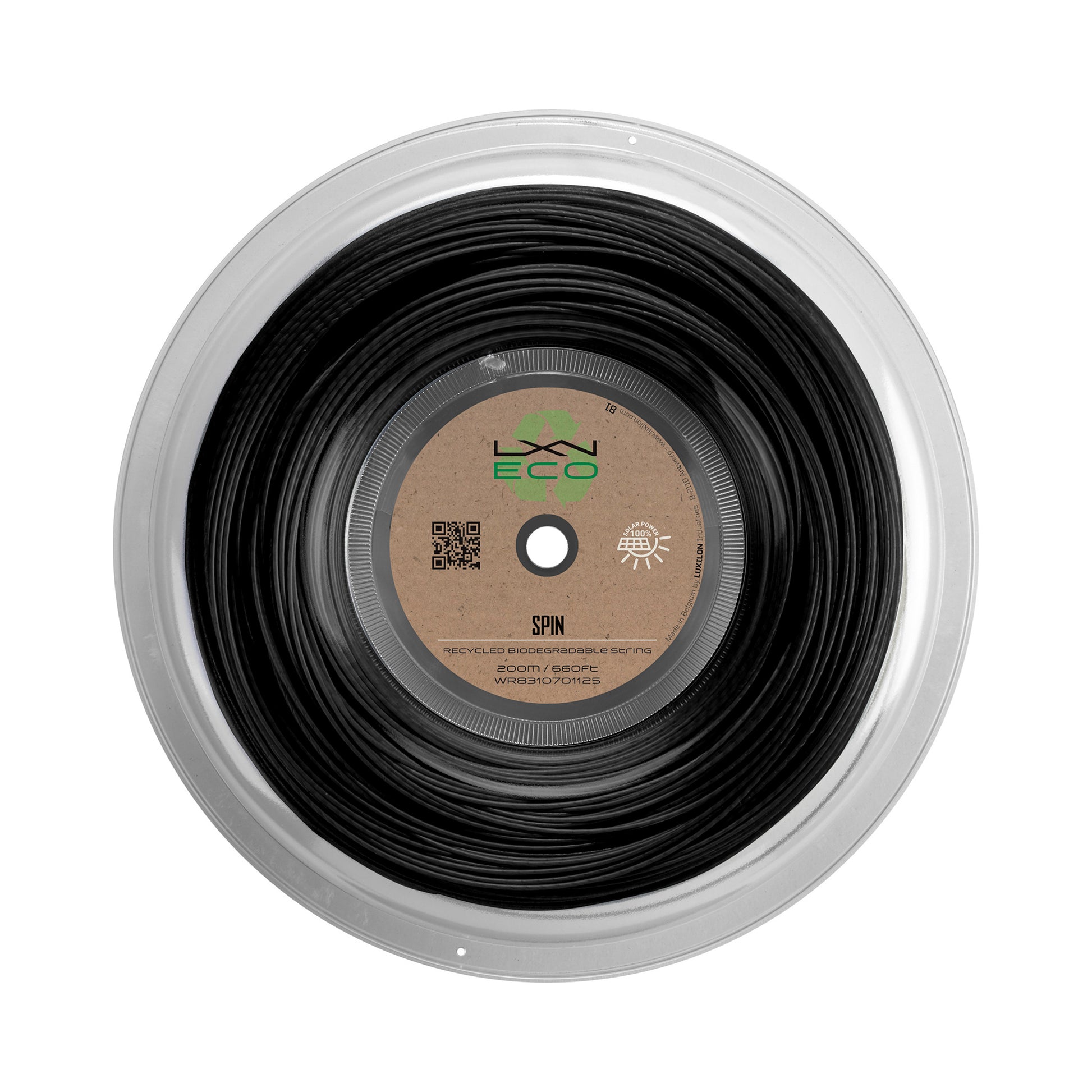 Luxilon Eco Spin Rotolo Di Corde 12,2m-Nero