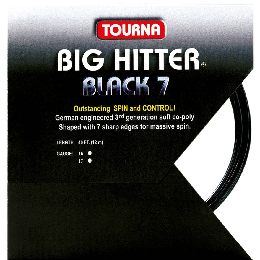 Tourna Tourna Big Hitter 7 Set Di Corde 12m-Nero