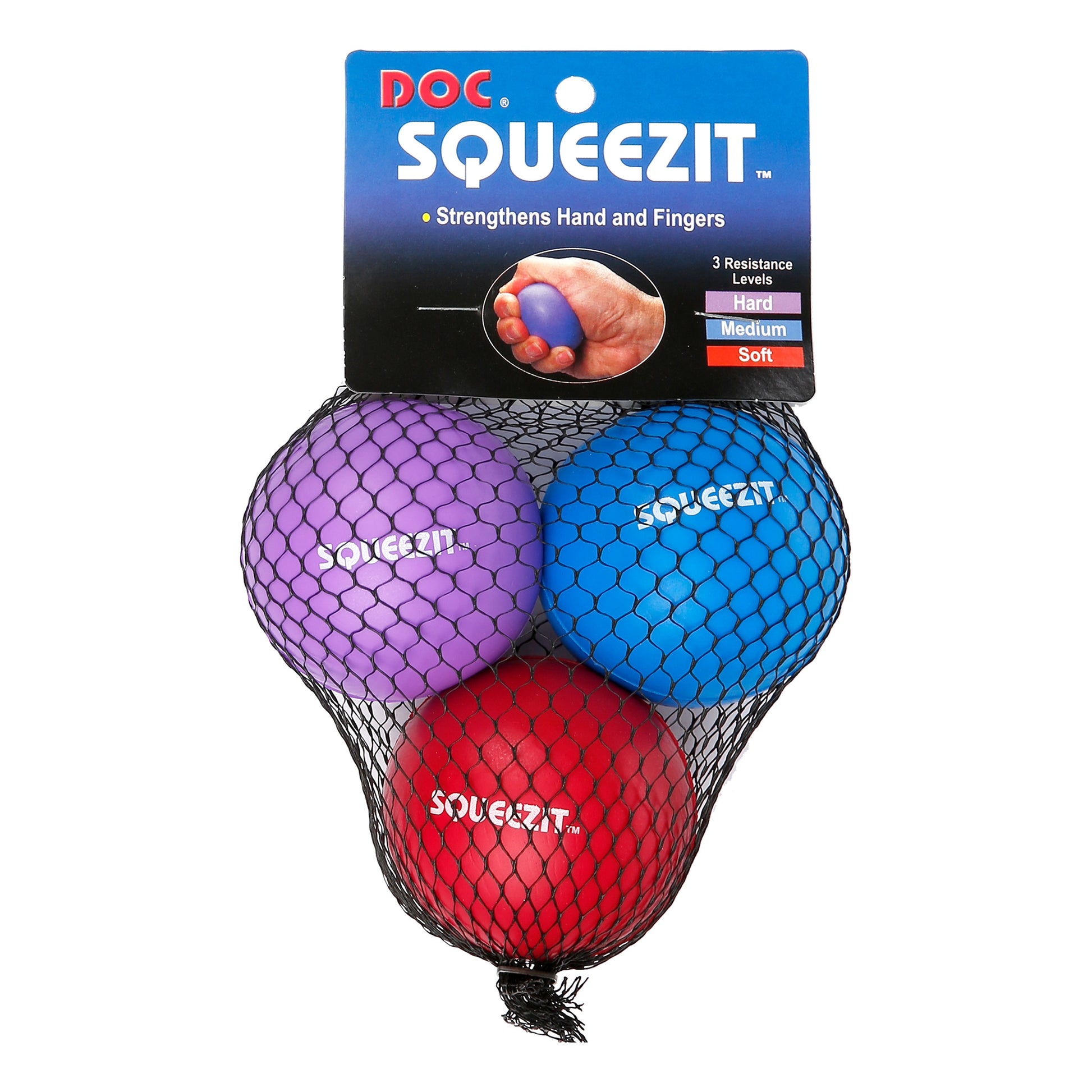 Tourna Squeez It Pallina Confezione Da 3-Blu,Lilla