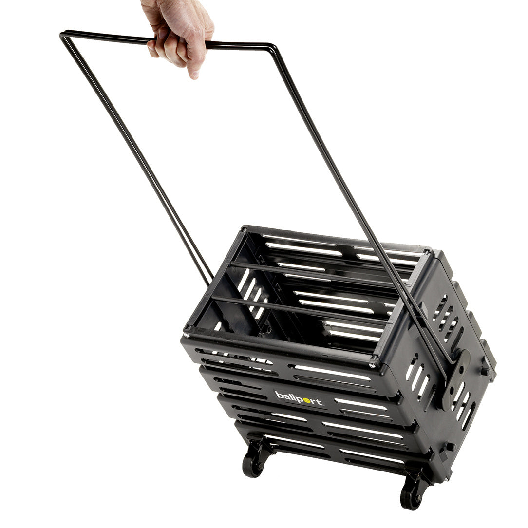 Tourna Ballport Deluxe wheels 80er Cesto per palline