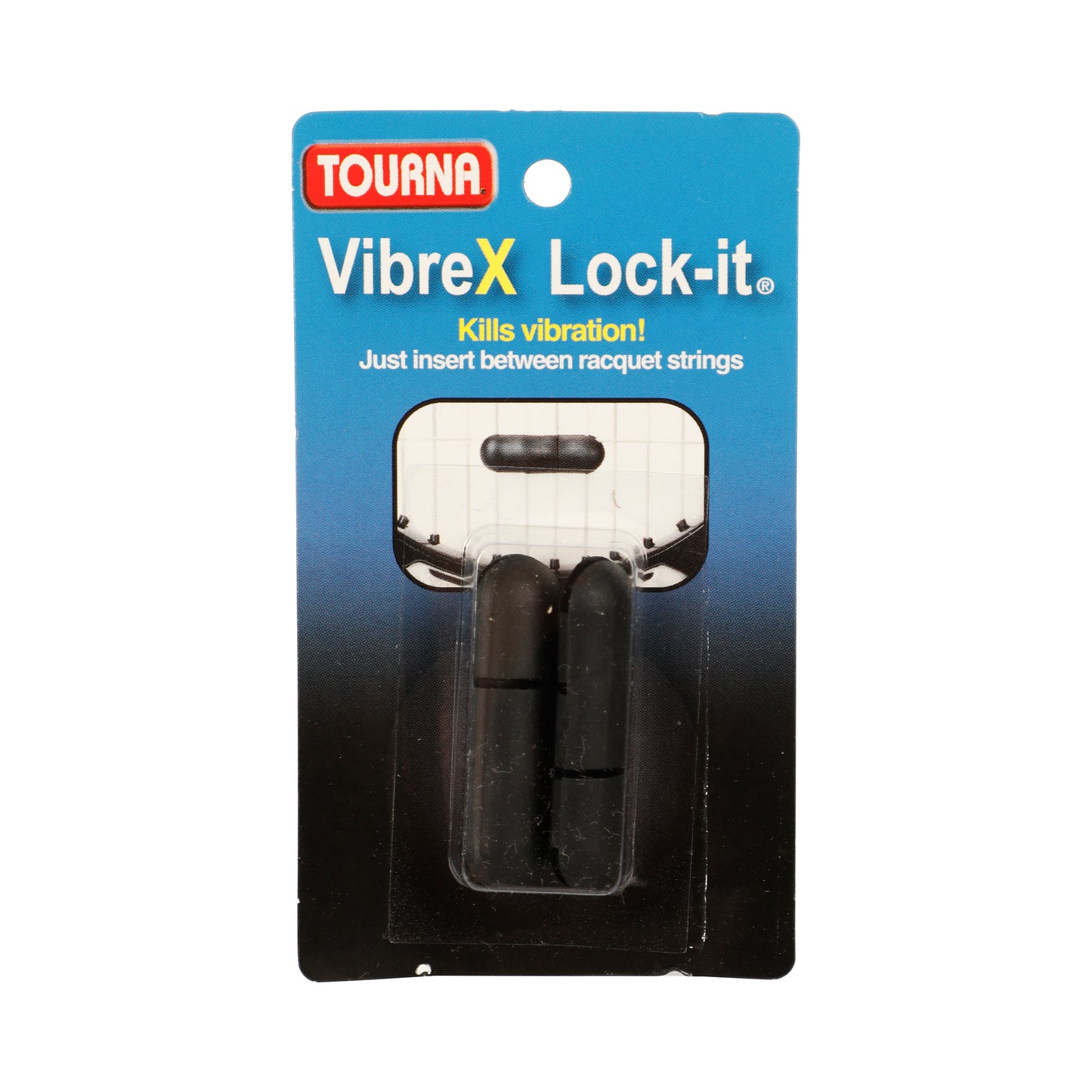 Tourna Vibrex Lock Antivibrazioni Confezione Da 2-Nero