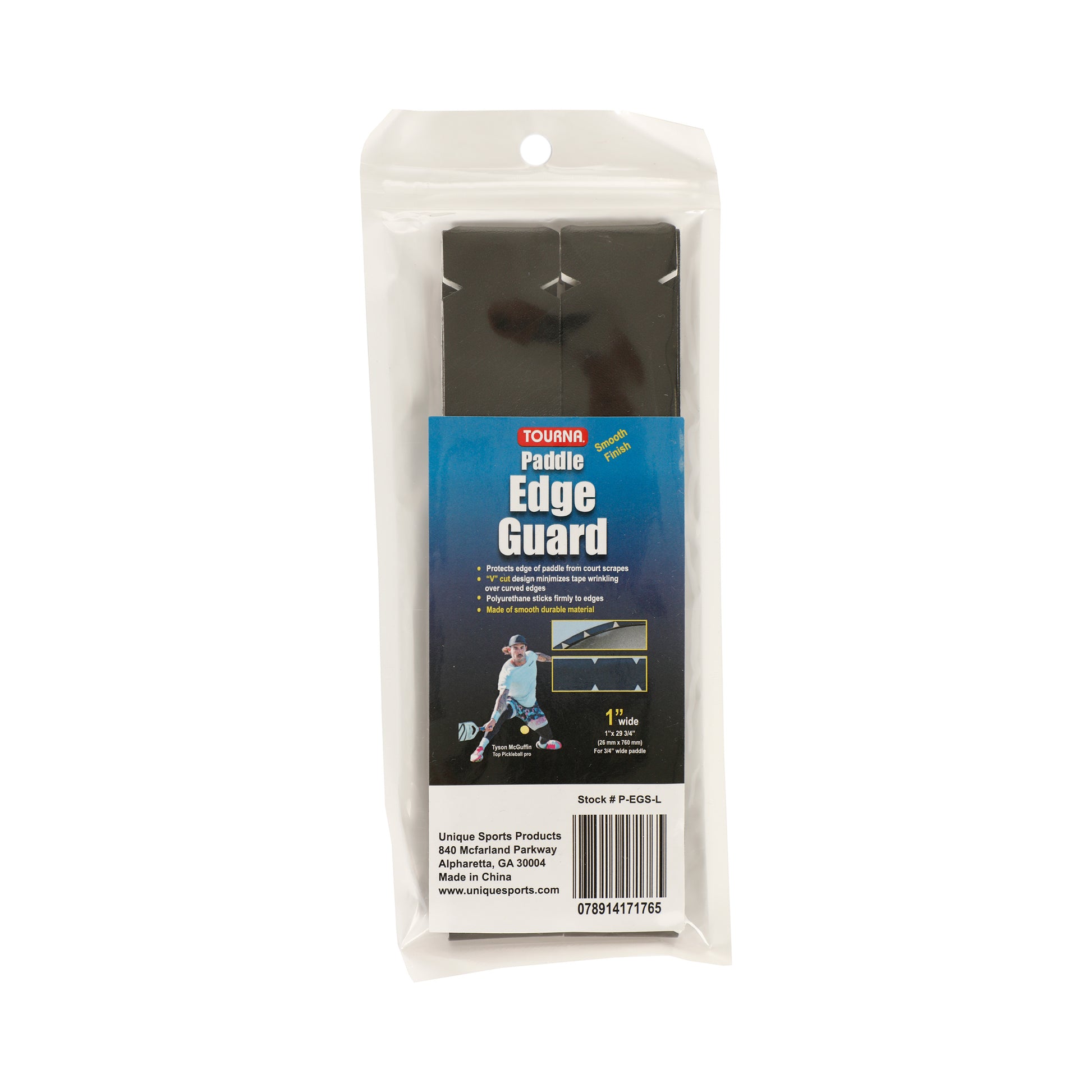 Tourna Padel Edge Guard 19mm Nastro Di Protezione Del Telaio Per Pickleball-Nero