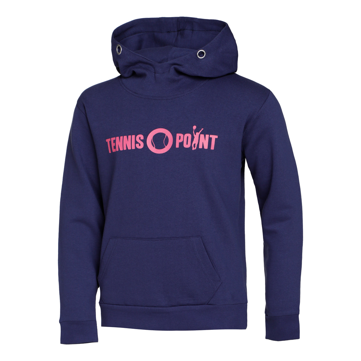 Tennis-Point Basic Felpa con cappuccio Bambini - blu scuro, rosa