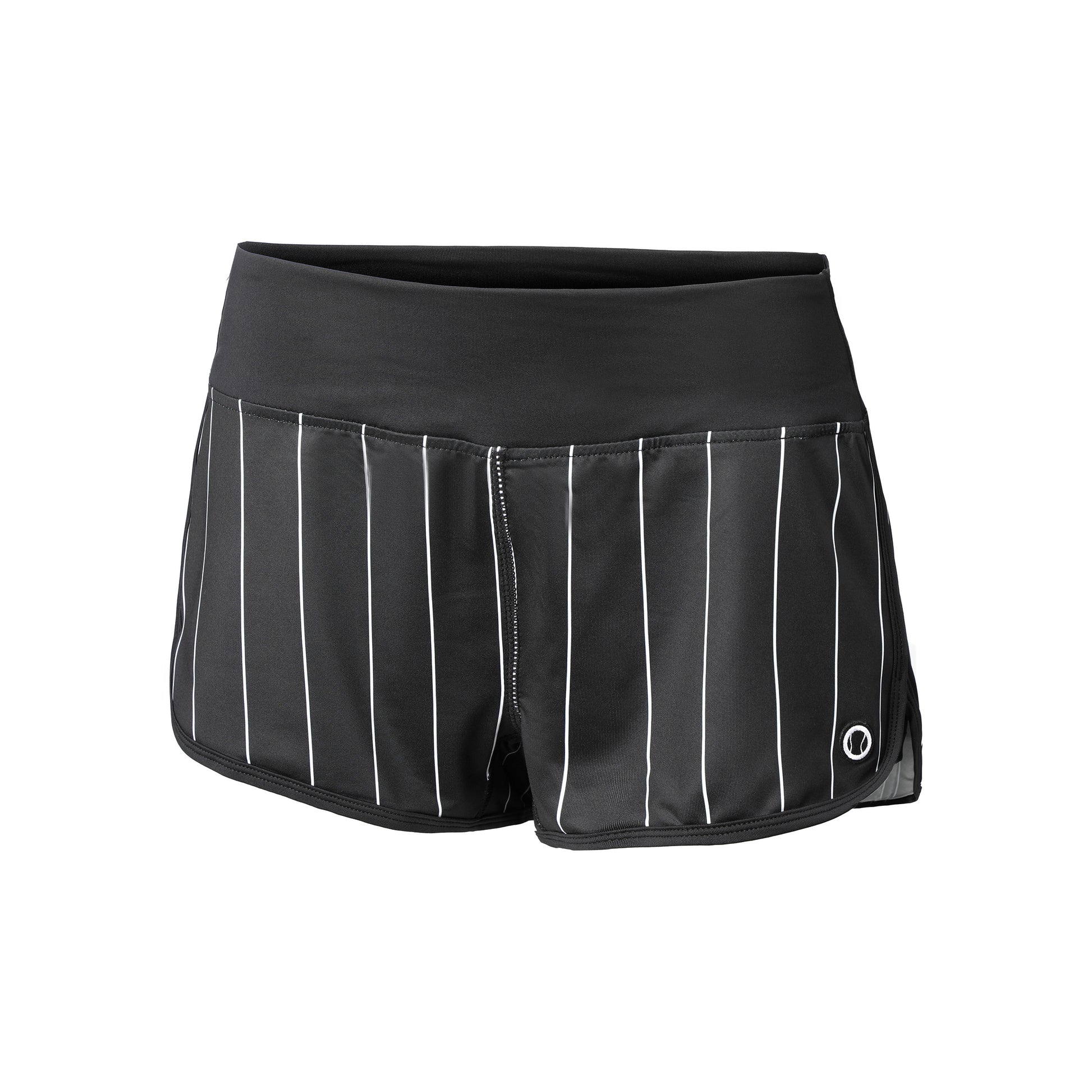 Tennis-Point Stripes Pantaloncini Donna - nero, bianco