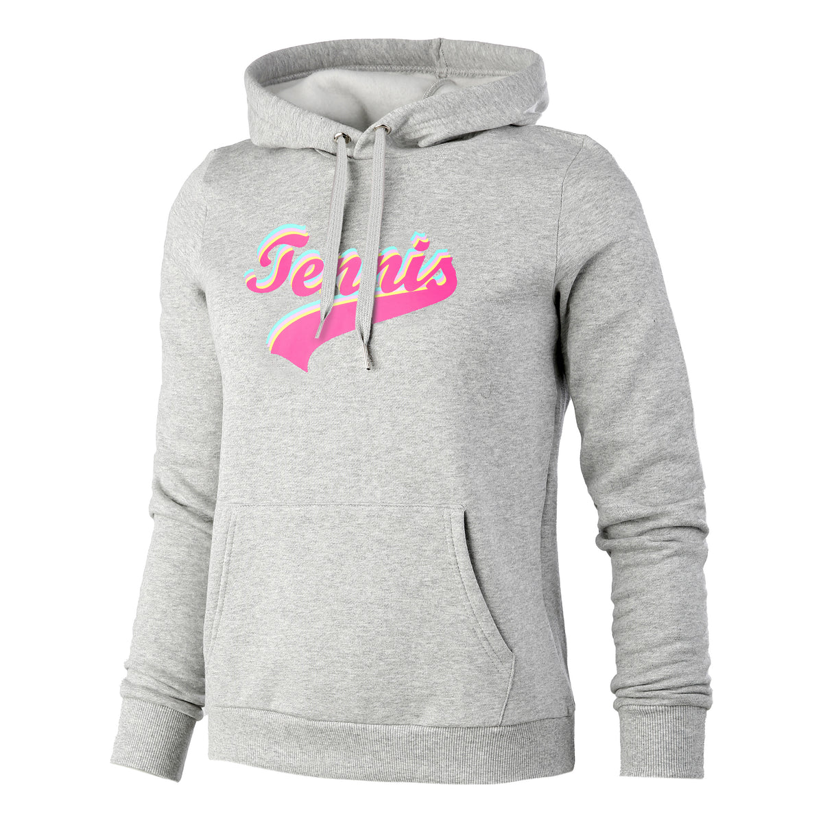 Tennis-Point Tennis Signature Felpa con cappuccio Donna - grigio, multicolore