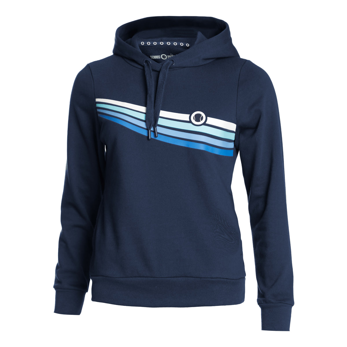 Tennis-Point Felpa Con Cappuccio Edizione Speciale Donna-Blu Scuro,Multicolore