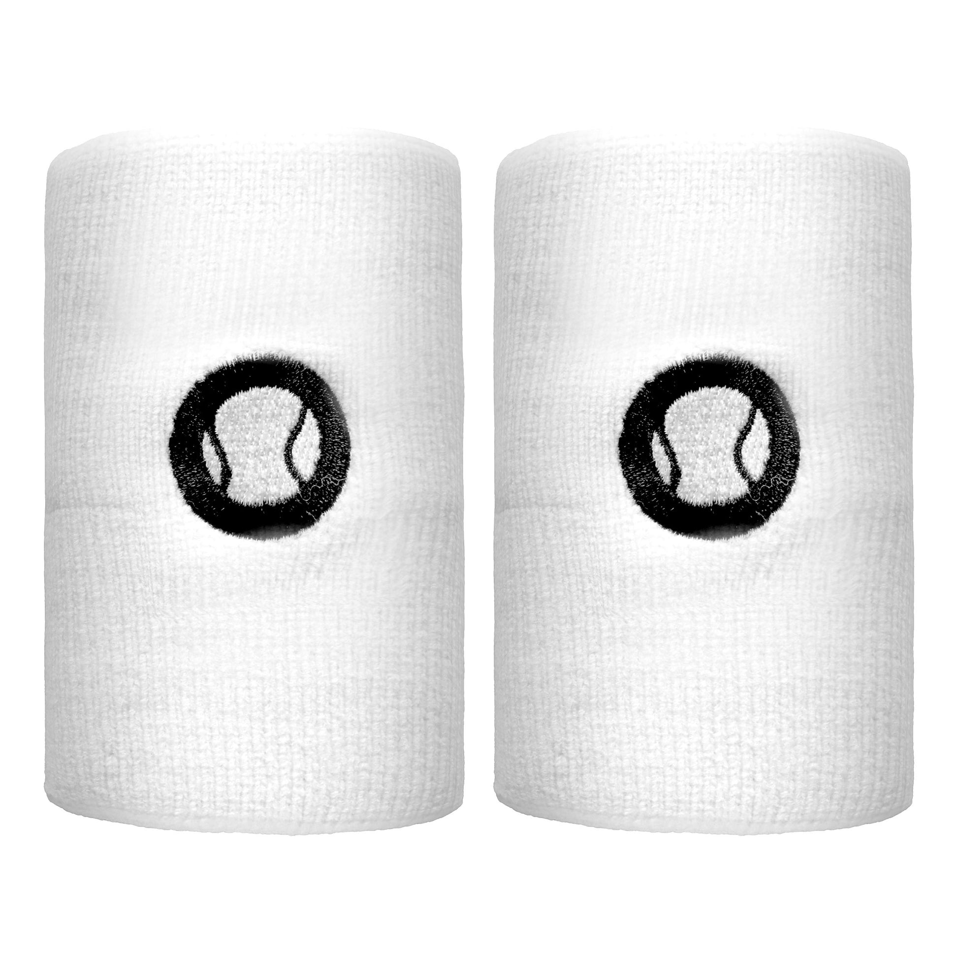 Tennis-Point Polsino anti sudore lungo - bianco