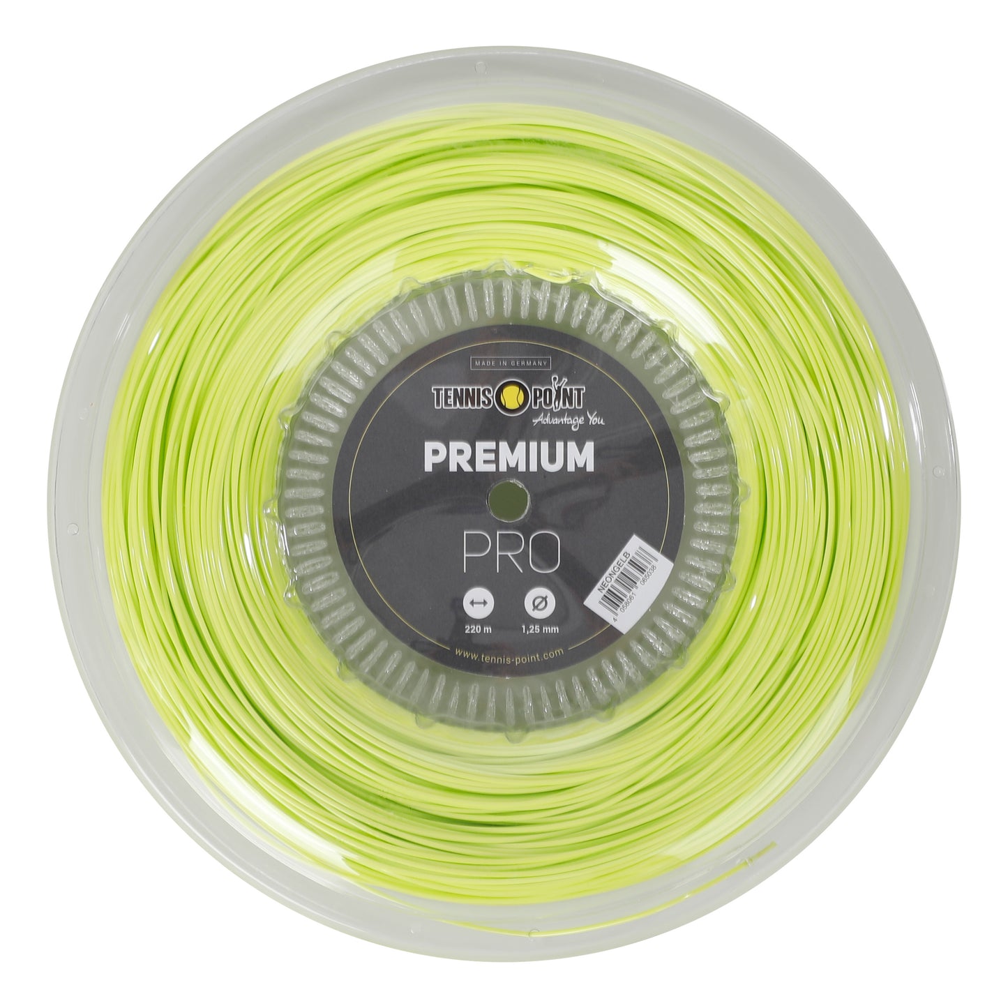Tennis-Point Premium Pro Rotolo Di Corde 220m-Lime