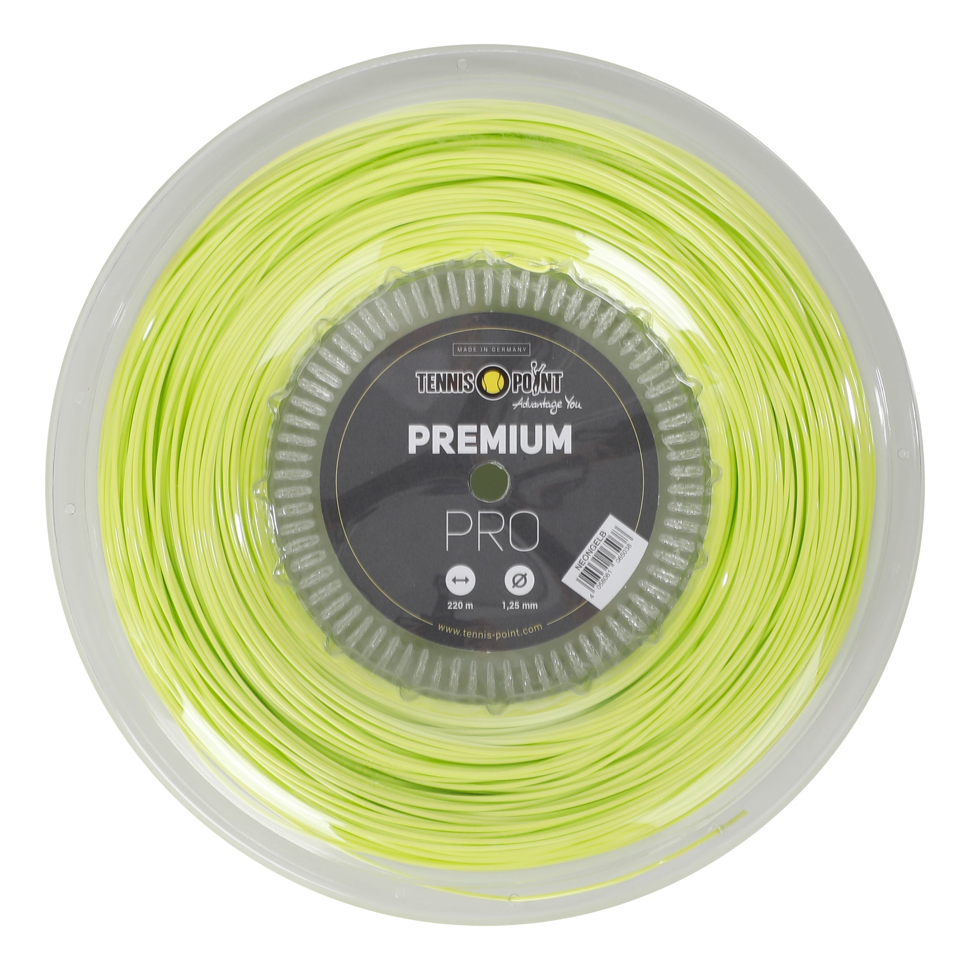 Tennis-Point Premium Pro Rotolo Di Corde 220m-Lime